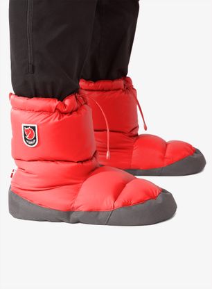 Puhasti copati Fjallraven Expedition Down Booties - true red
