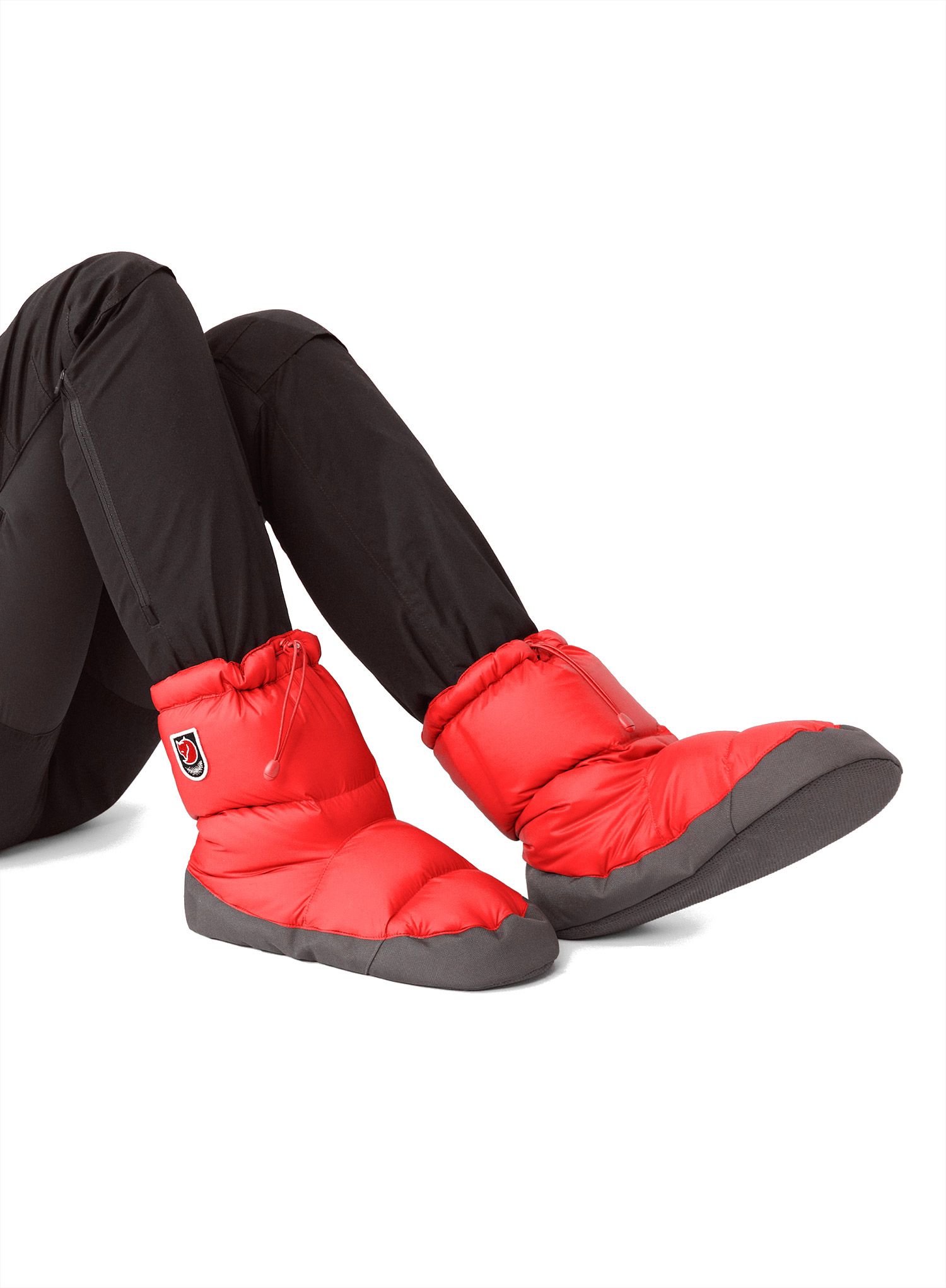 Puhasti copati Fjallraven Expedition Down Booties - true red