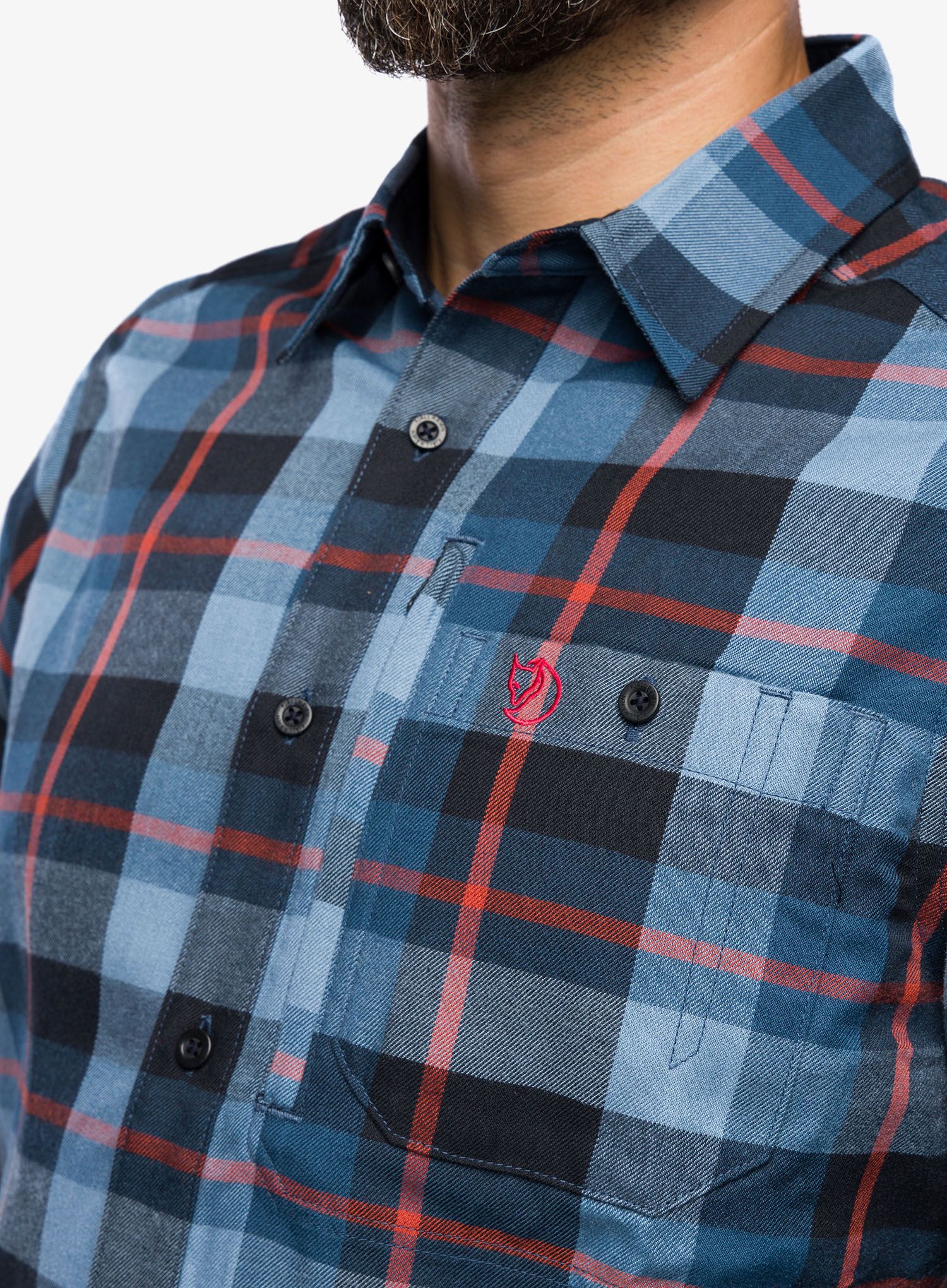 Pohodniška srajca Fjallraven Fjallglim Shirt - indigo blue/dawn blue