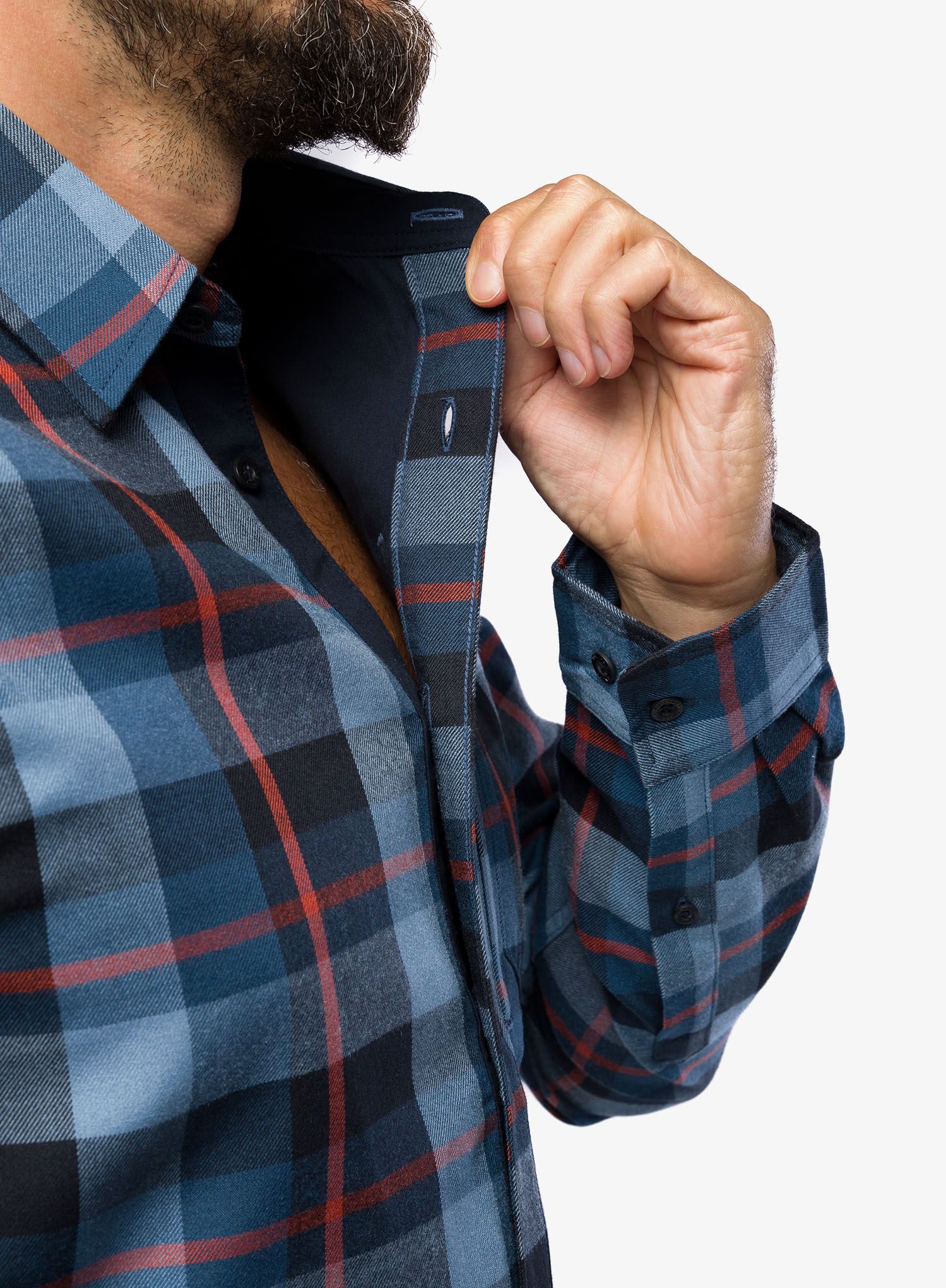 Pohodniška srajca Fjallraven Fjallglim Shirt - indigo blue/dawn blue