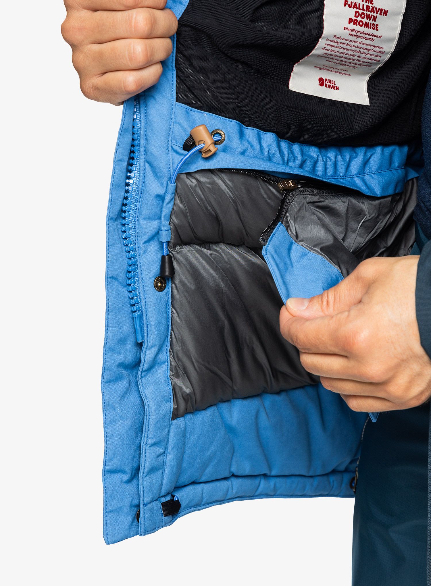 Zimska jakna Fjallraven Polar Expedition Parka - un blue/mountain blue