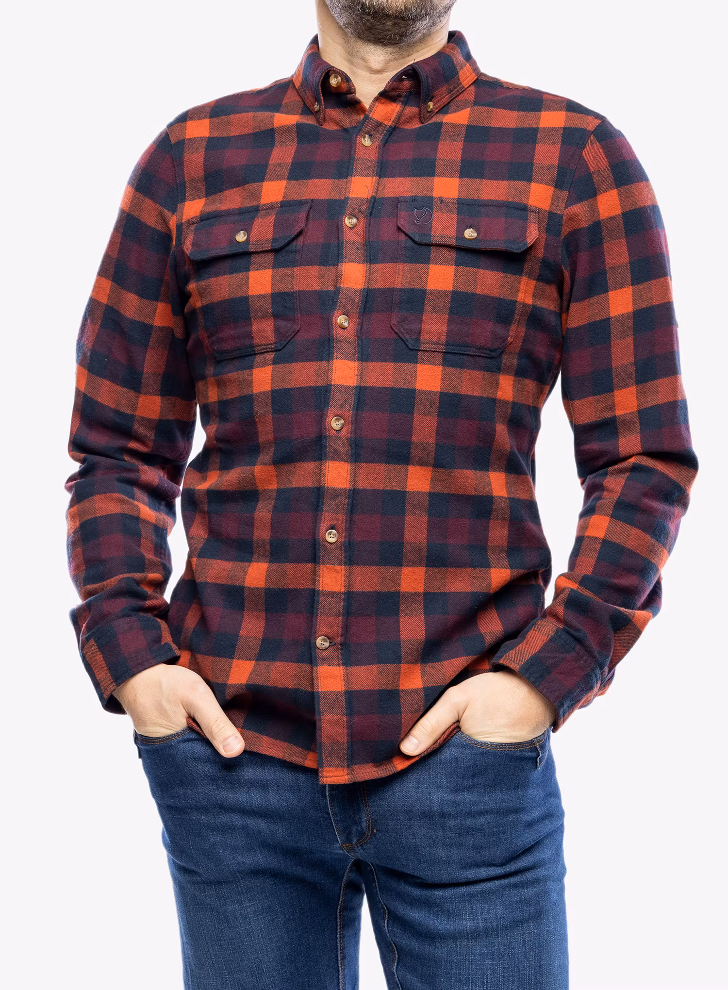 Pohodniška srajca Fjallraven Skog Shirt - navy