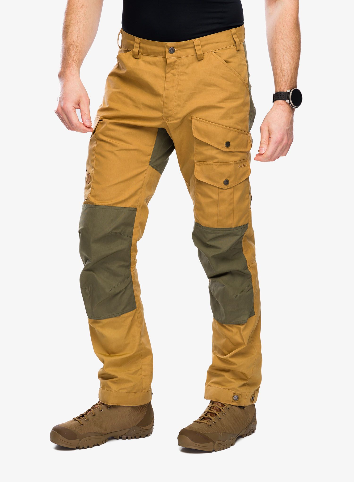 Pohodne hlače Fjallraven Vidda Pro Trousers - buckwheat brown/laurel green