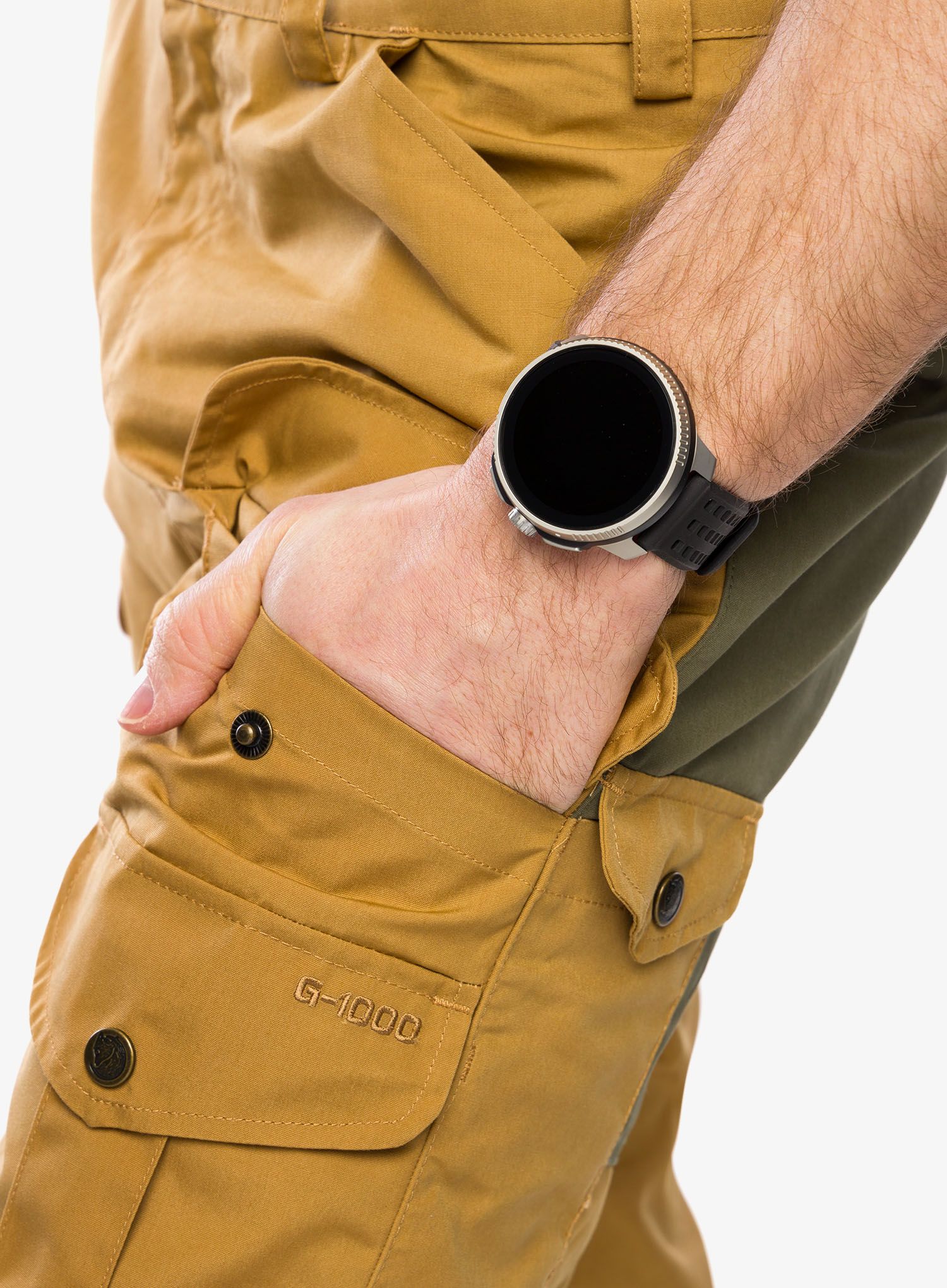 Pohodne hlače Fjallraven Vidda Pro Trousers - buckwheat brown/laurel green