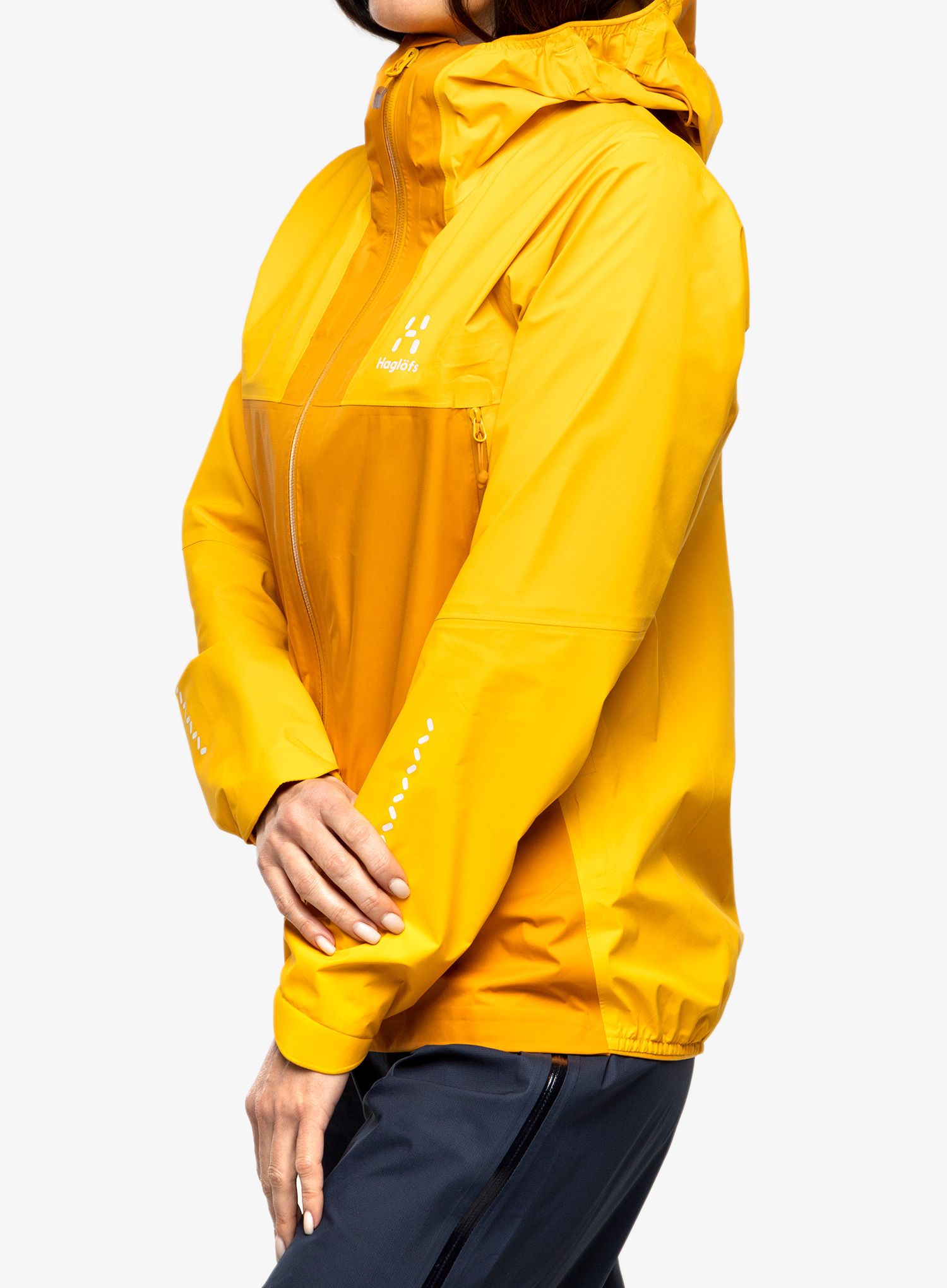 Ženske GORE-TEX jakna Haglofs L.I.M GTX Active Jacket - sunny yellow/desert yellow