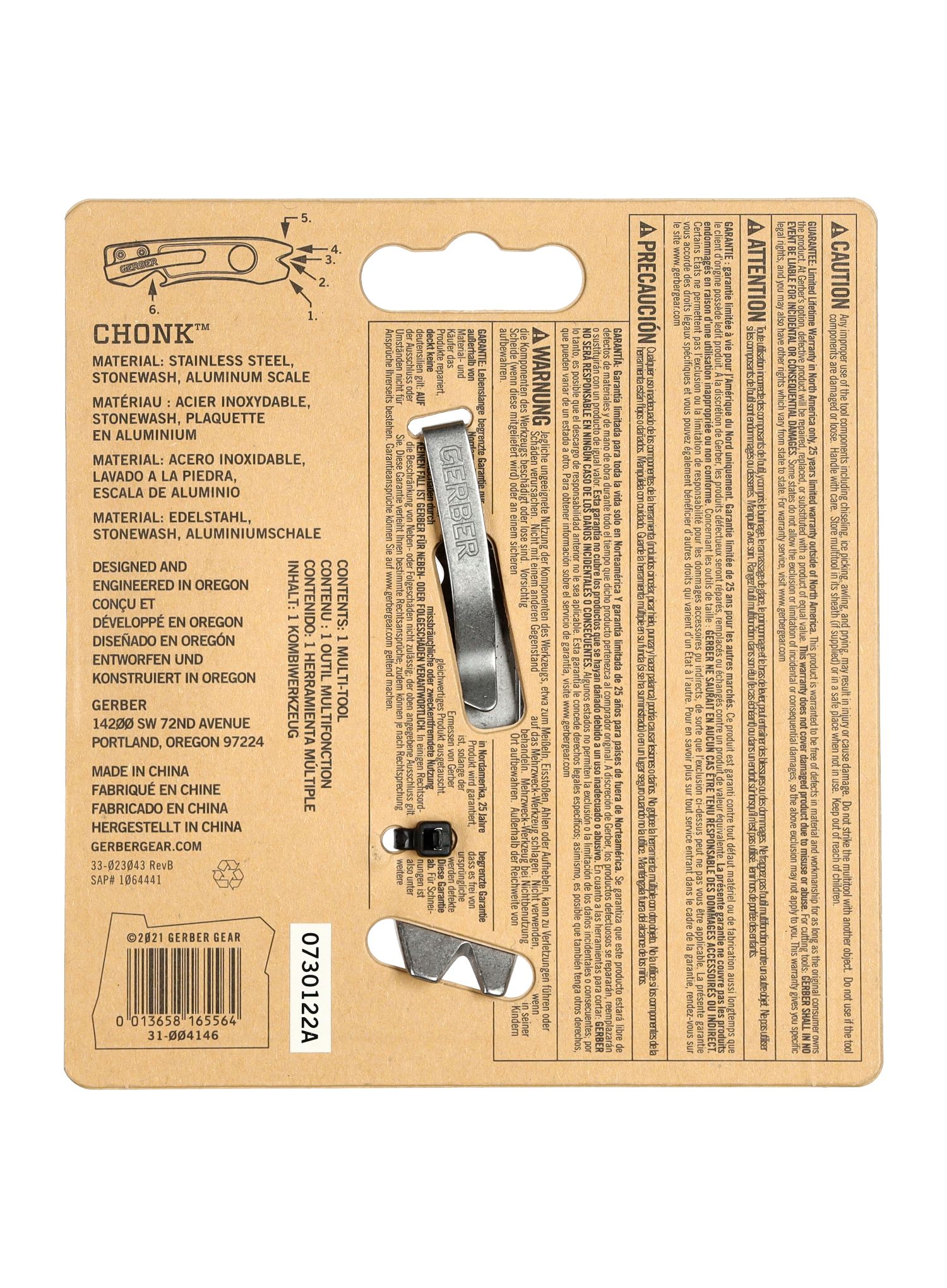 Orodje Gerber Chonk - aluminium