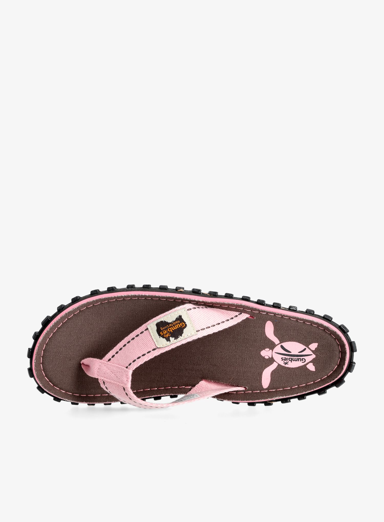 Japonke Gumbies Islander Canvas Flip-Flops - grey turtle