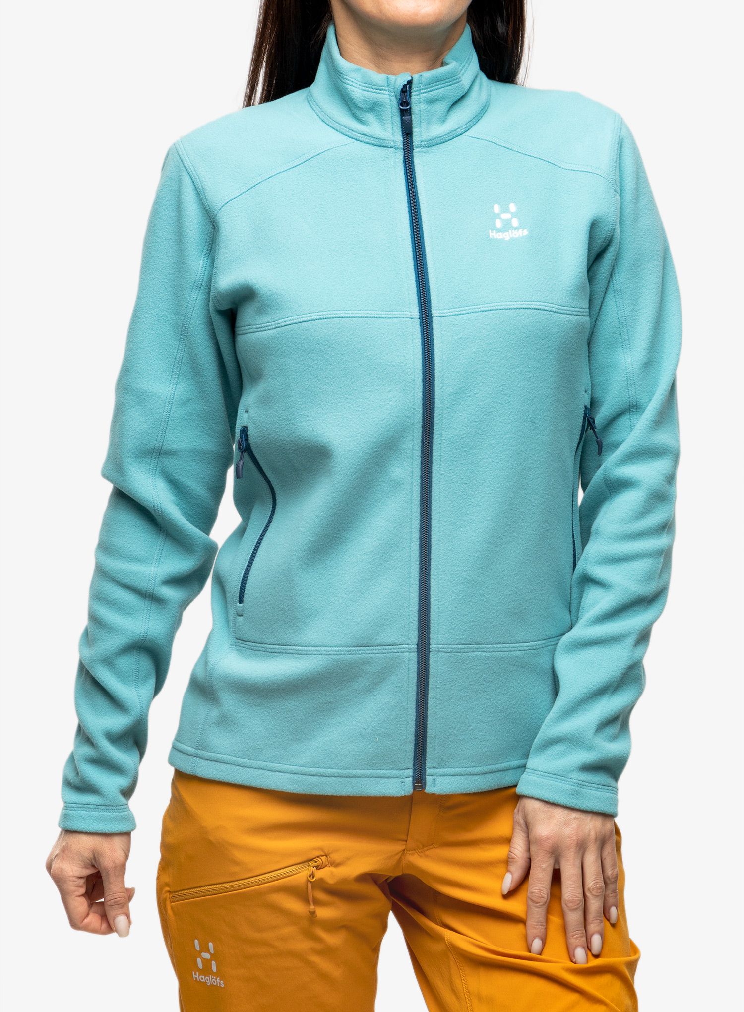Ženski flis Haglofs Buteo Mid Jacket - frost blue