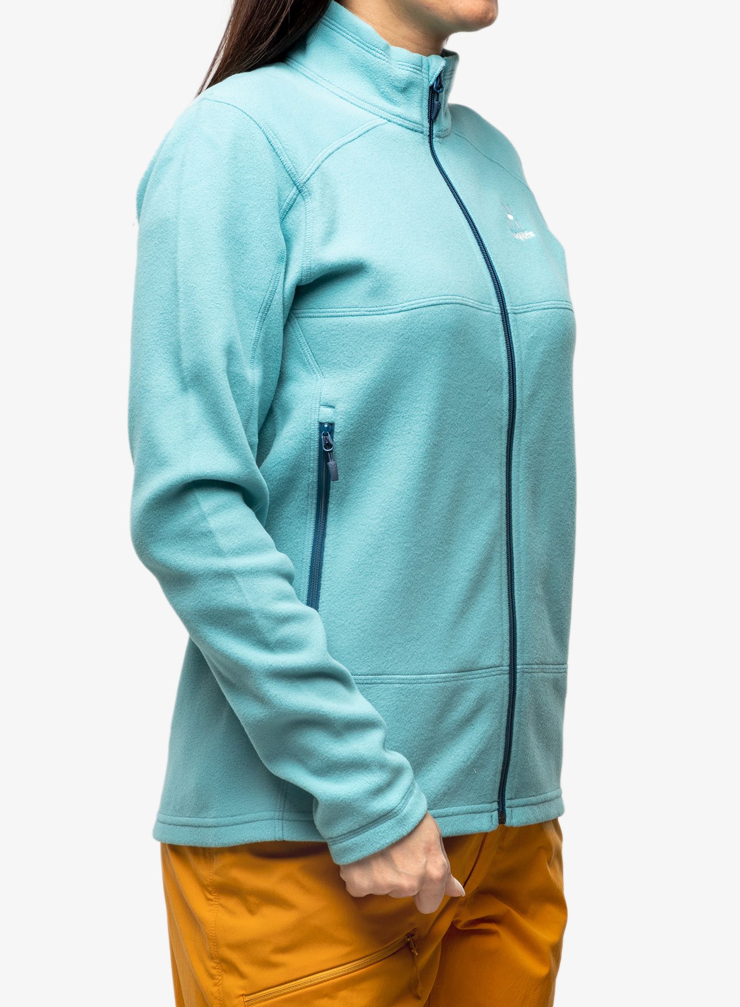 Ženski flis Haglofs Buteo Mid Jacket - frost blue