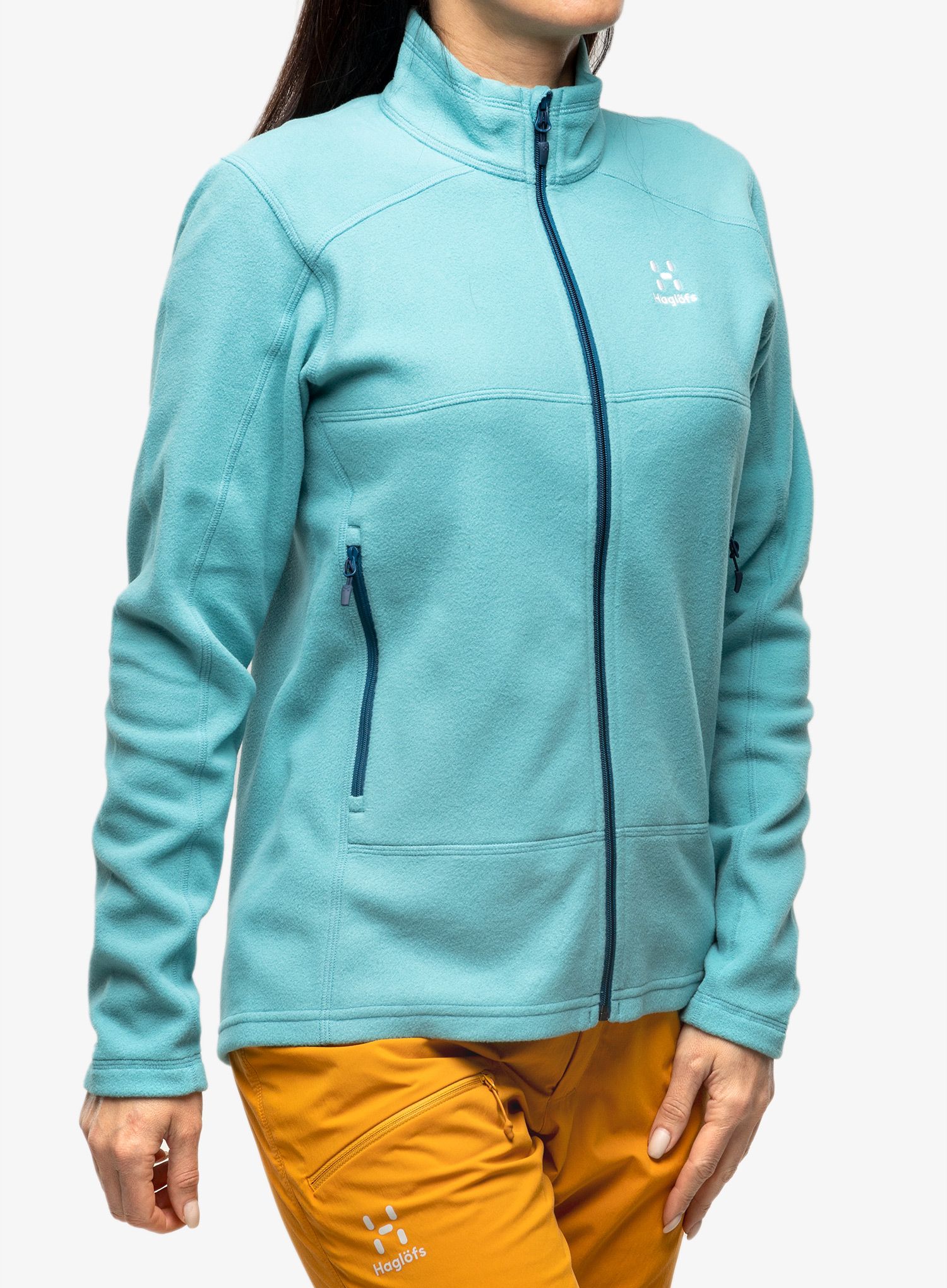 Ženski flis Haglofs Buteo Mid Jacket - frost blue