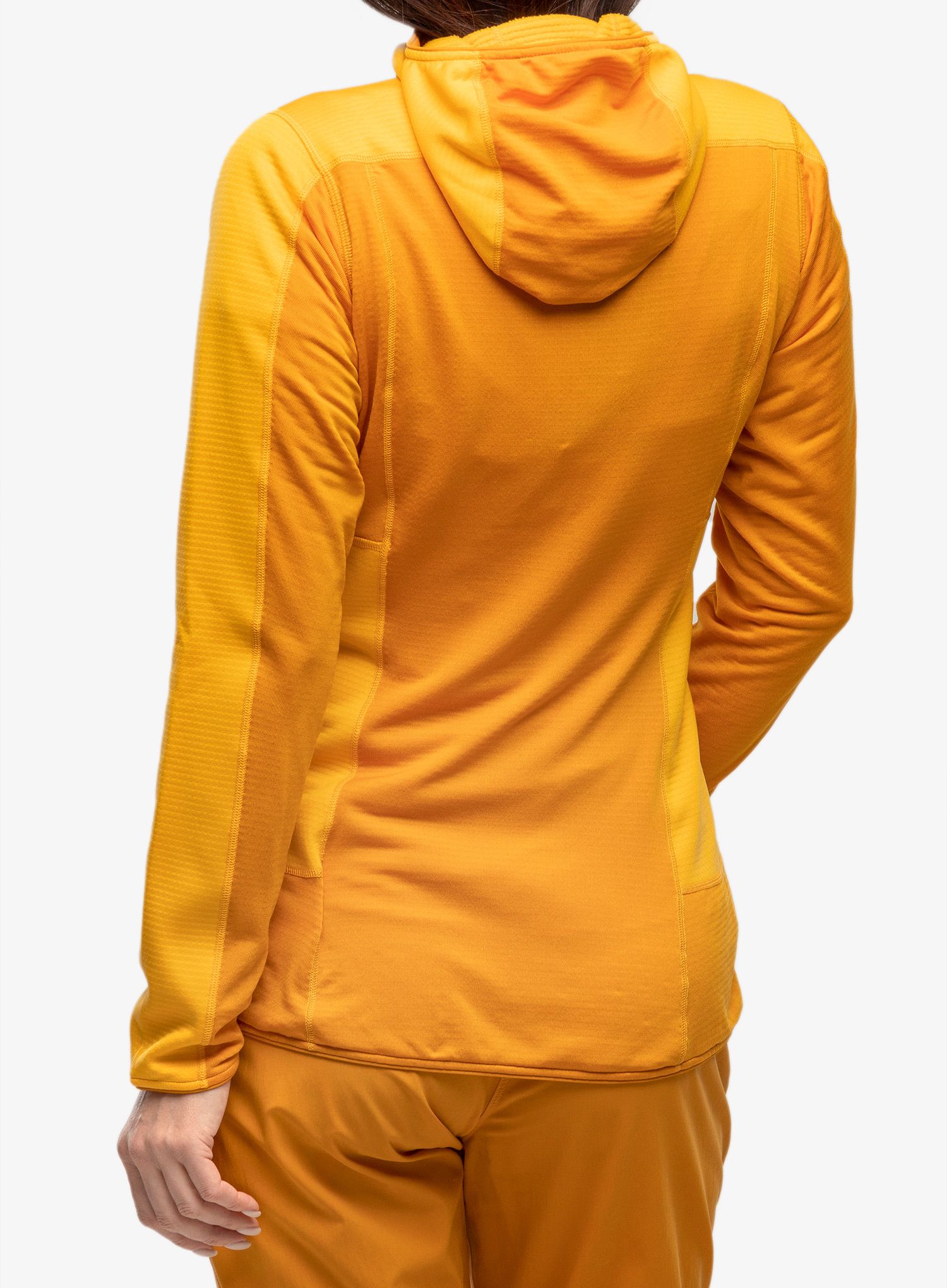 Ženska jopica z zadrgo Haglofs L.I.M Mid Fast Hood - sunny yellow/desert yellow