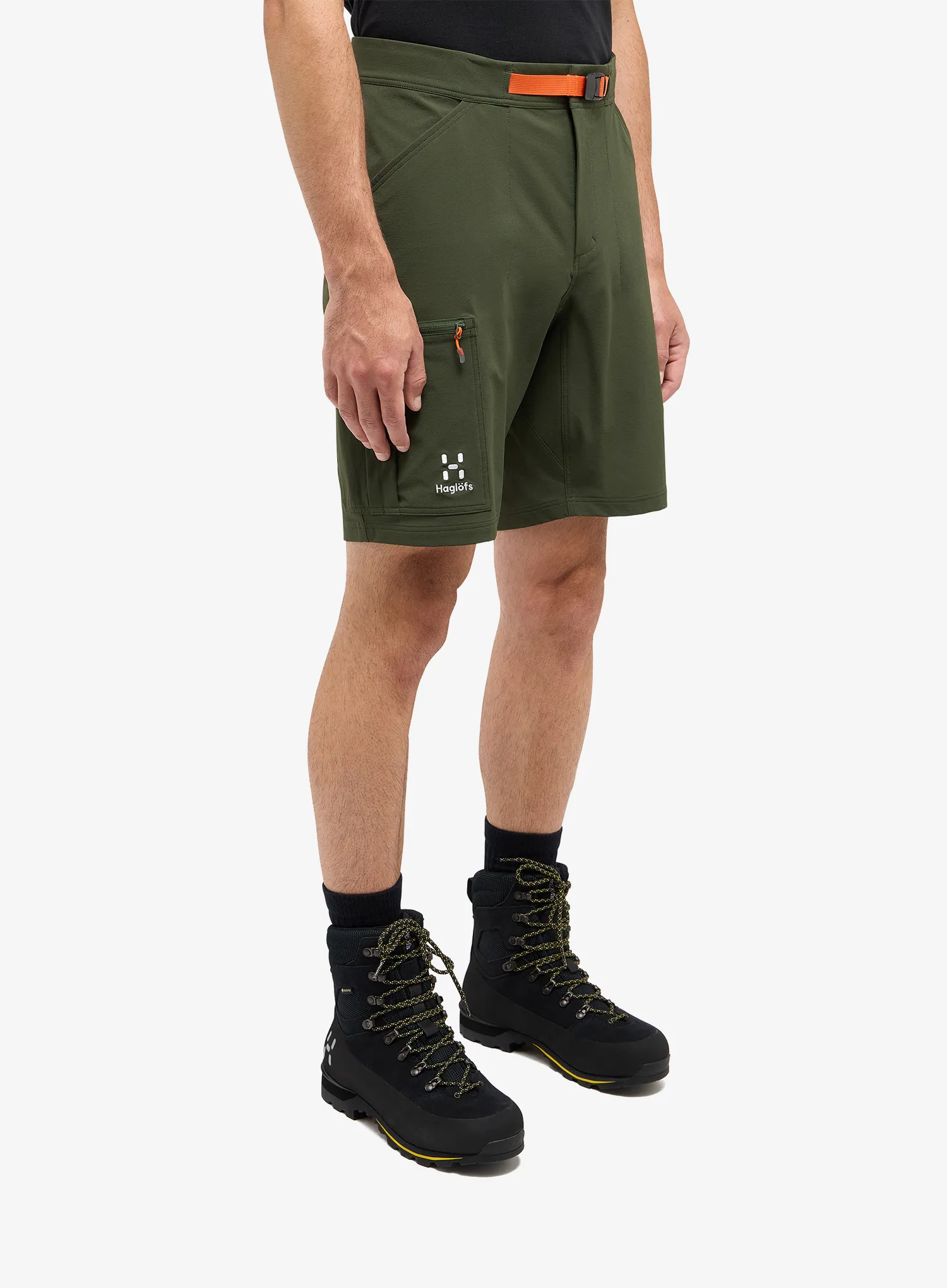 Pohodniške kratke hlače Haglofs Lizard Softshell Shorts - seaweed green