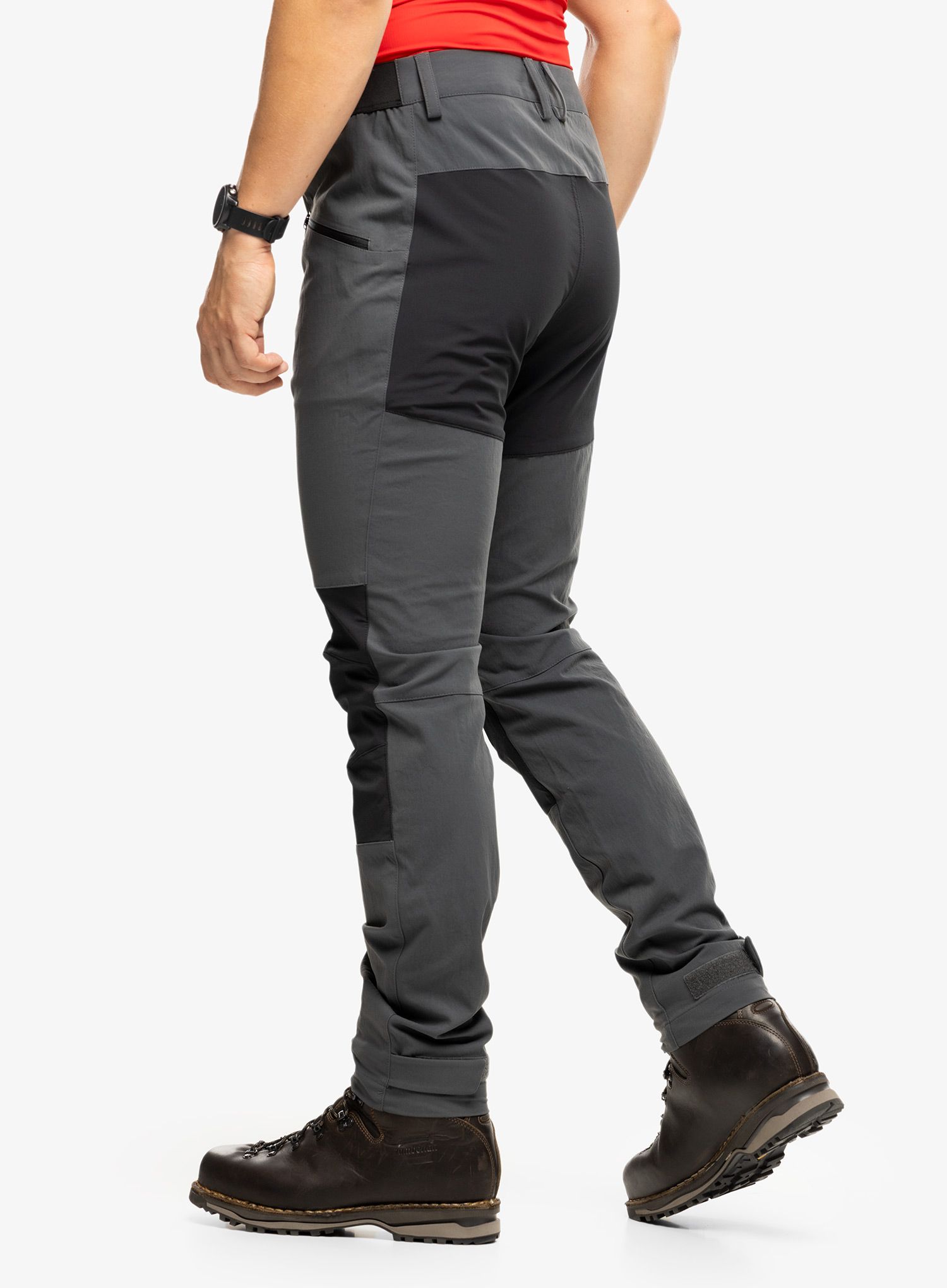 Pohodne hlače Haglofs Mid Slim Pant - magnetite/true black