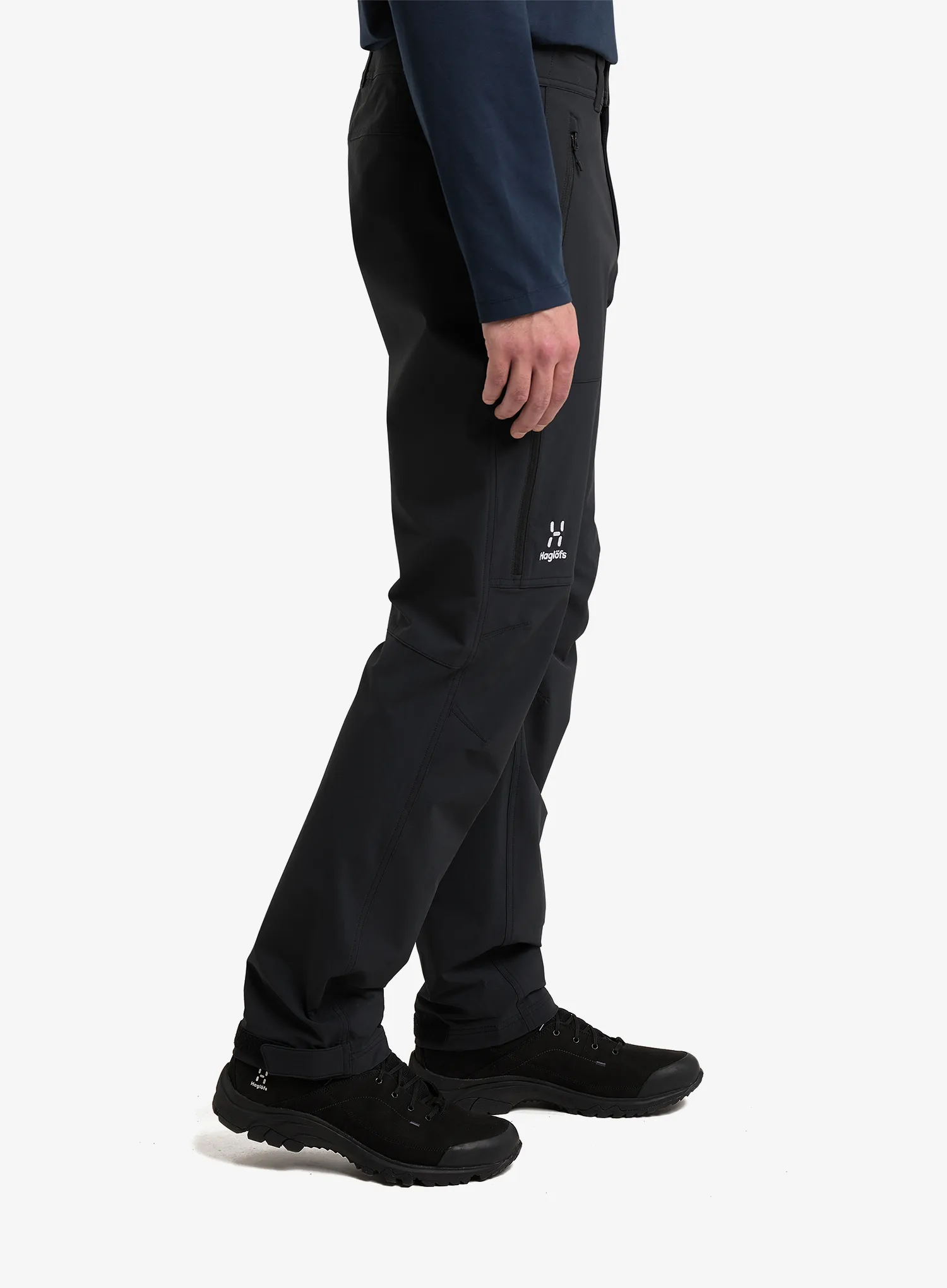 Softshell hlače Haglofs Moran Softshell Standard Pant - true black