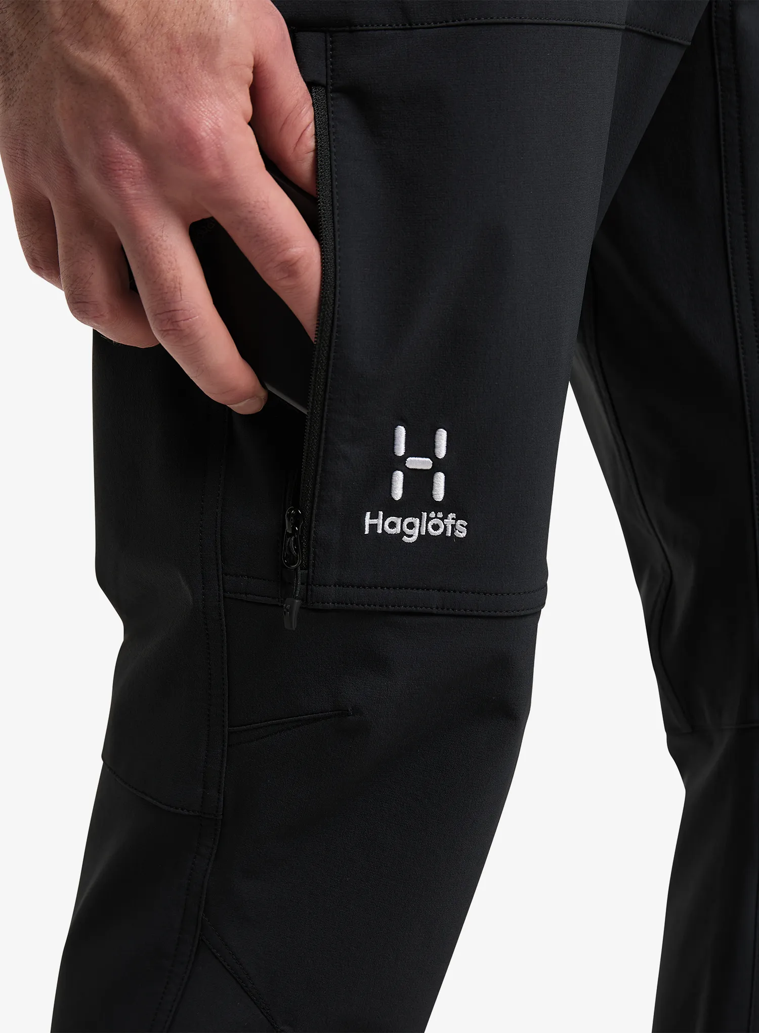 Softshell hlače Haglofs Moran Softshell Standard Pant - true black