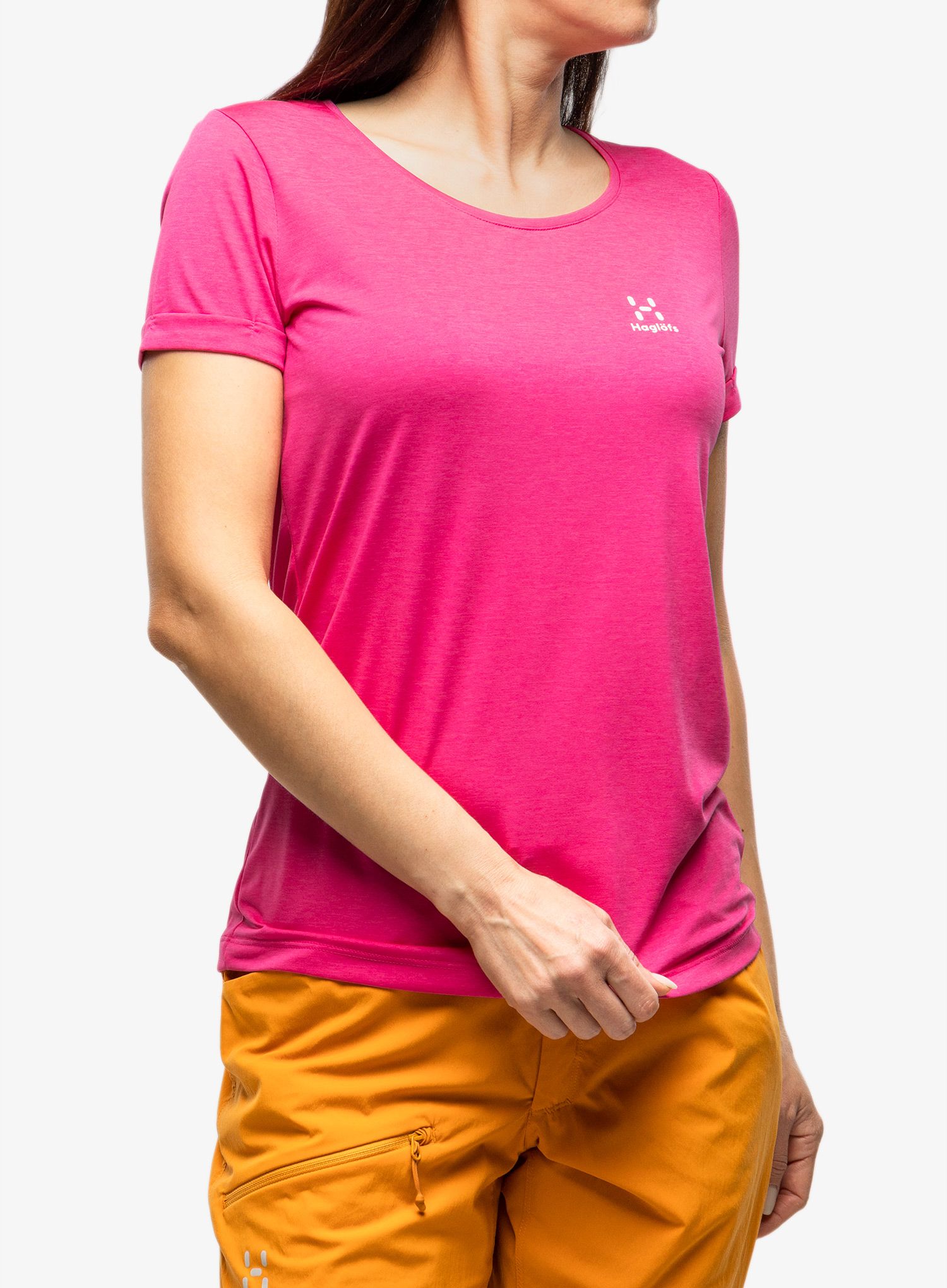 Ženska športna majica Haglofs Ridge Hike Tee - ultra pink