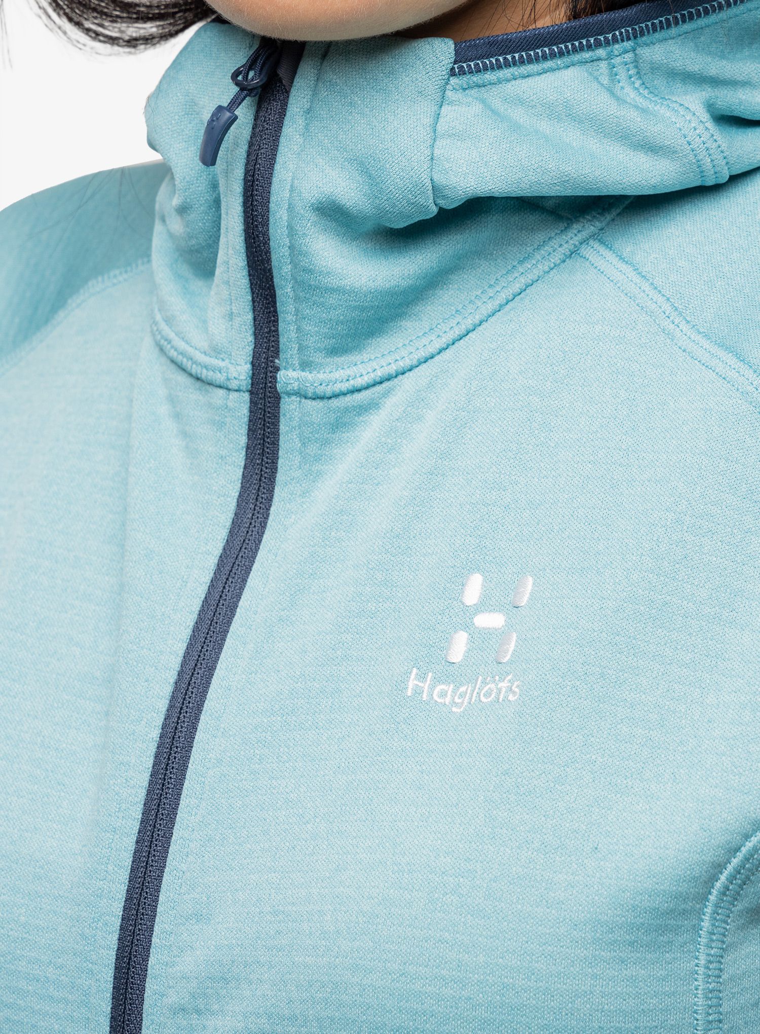Ženska jopica Haglofs Skuta Hood - frost blue