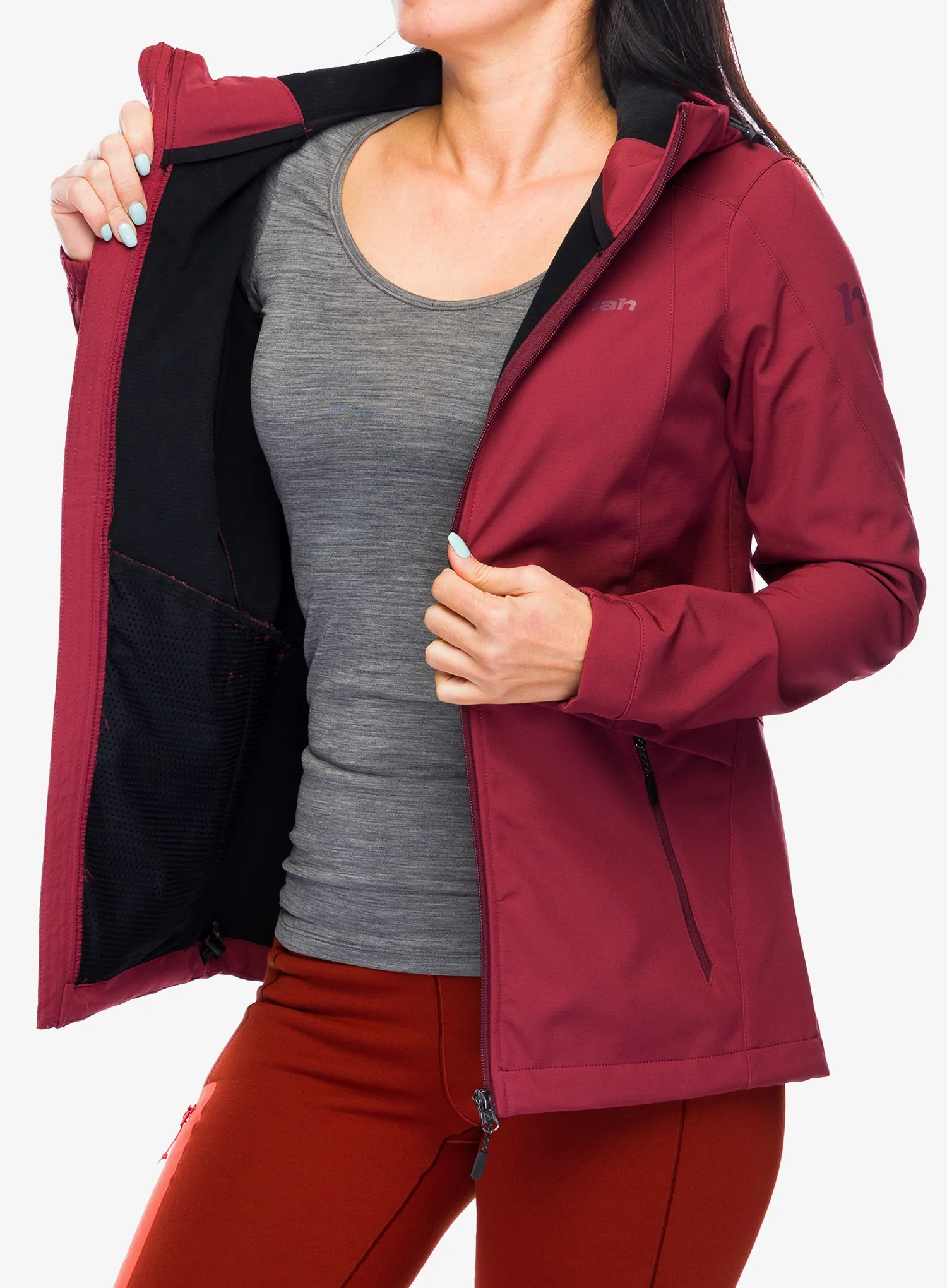 Ženska softshell jakna Hannah Bria - burnt russet
