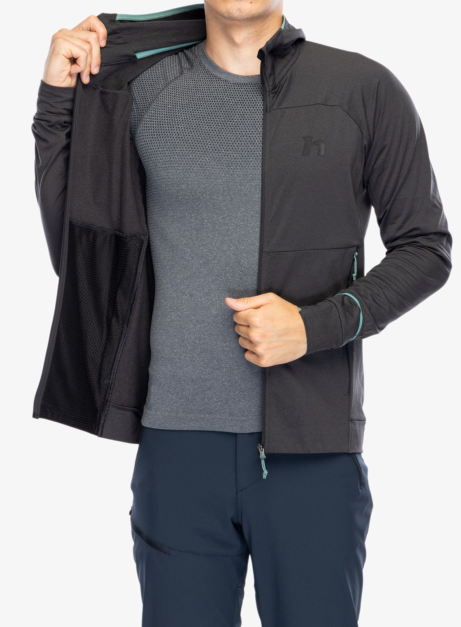 Jopica s kapuco Hannah Ethan Hoody - anthracite mel