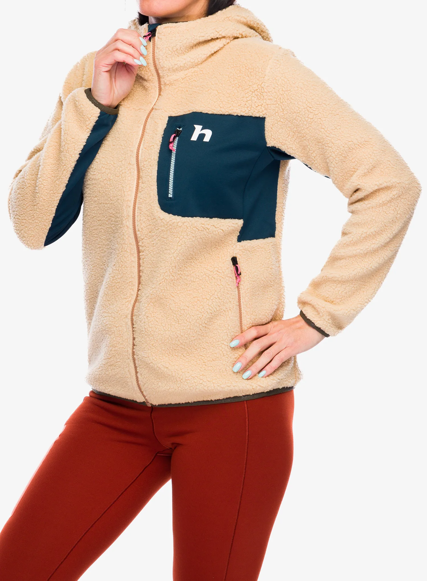 Jopica s kapuco Hannah Koala Hoody - beige/stratified sea