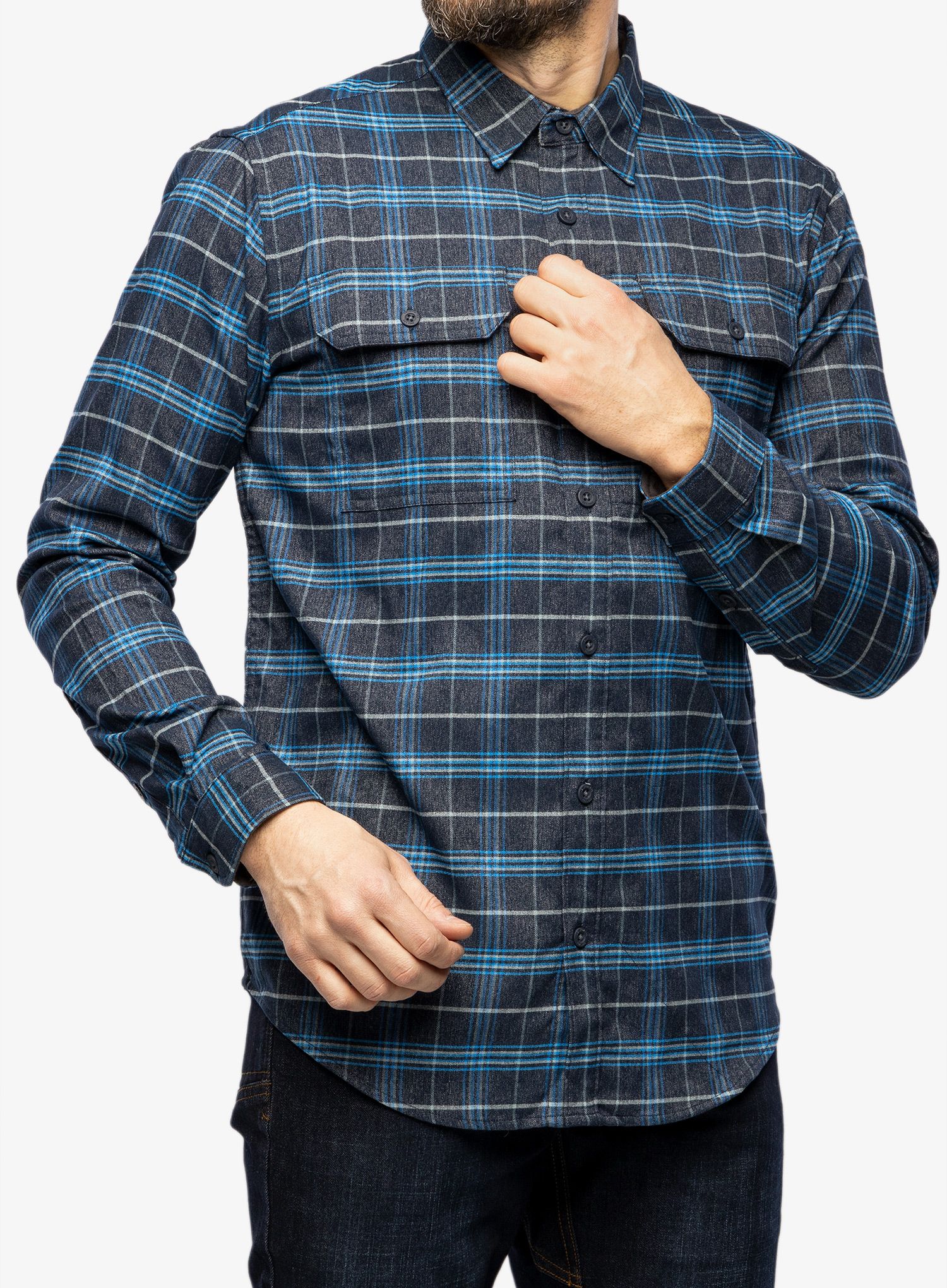 Srajca Helikon-Tex Greyman Shirt - blue stonework plaid