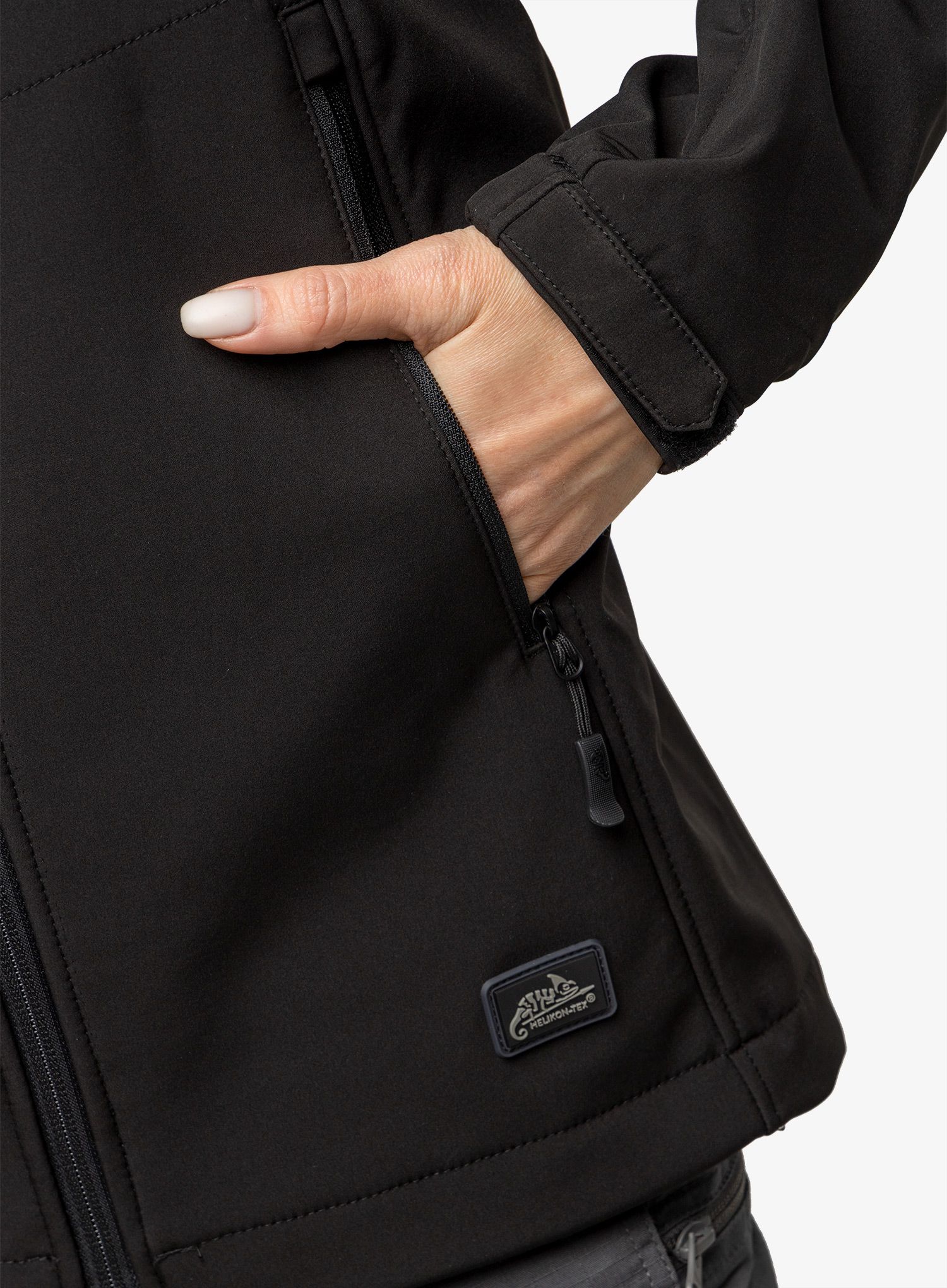 Ženska softshell jakna Helikon-Tex Gunfighter Woman's Jacket - black
