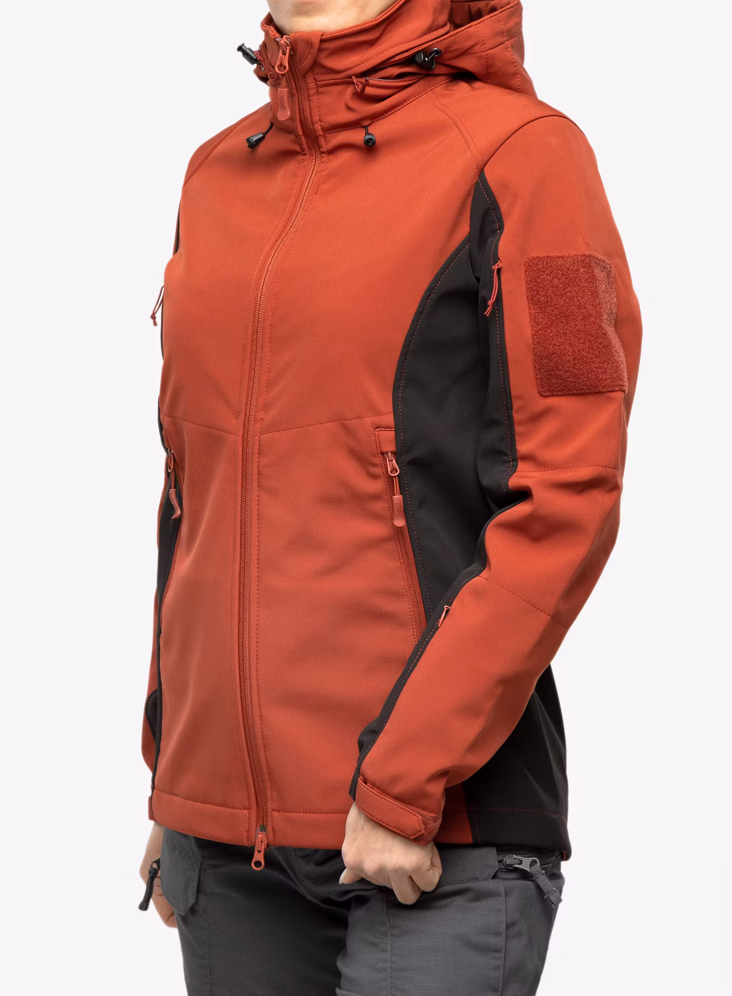 Ženska softshell jakna Helikon-Tex Gunfighter Woman's Jacket - crimson sky/black