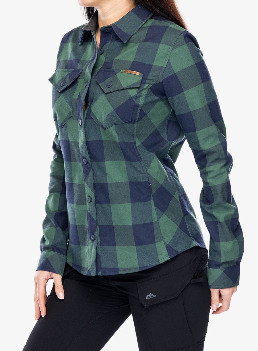 Ženska srajca Helikon-Tex Marigold Shirt - moss green checkered