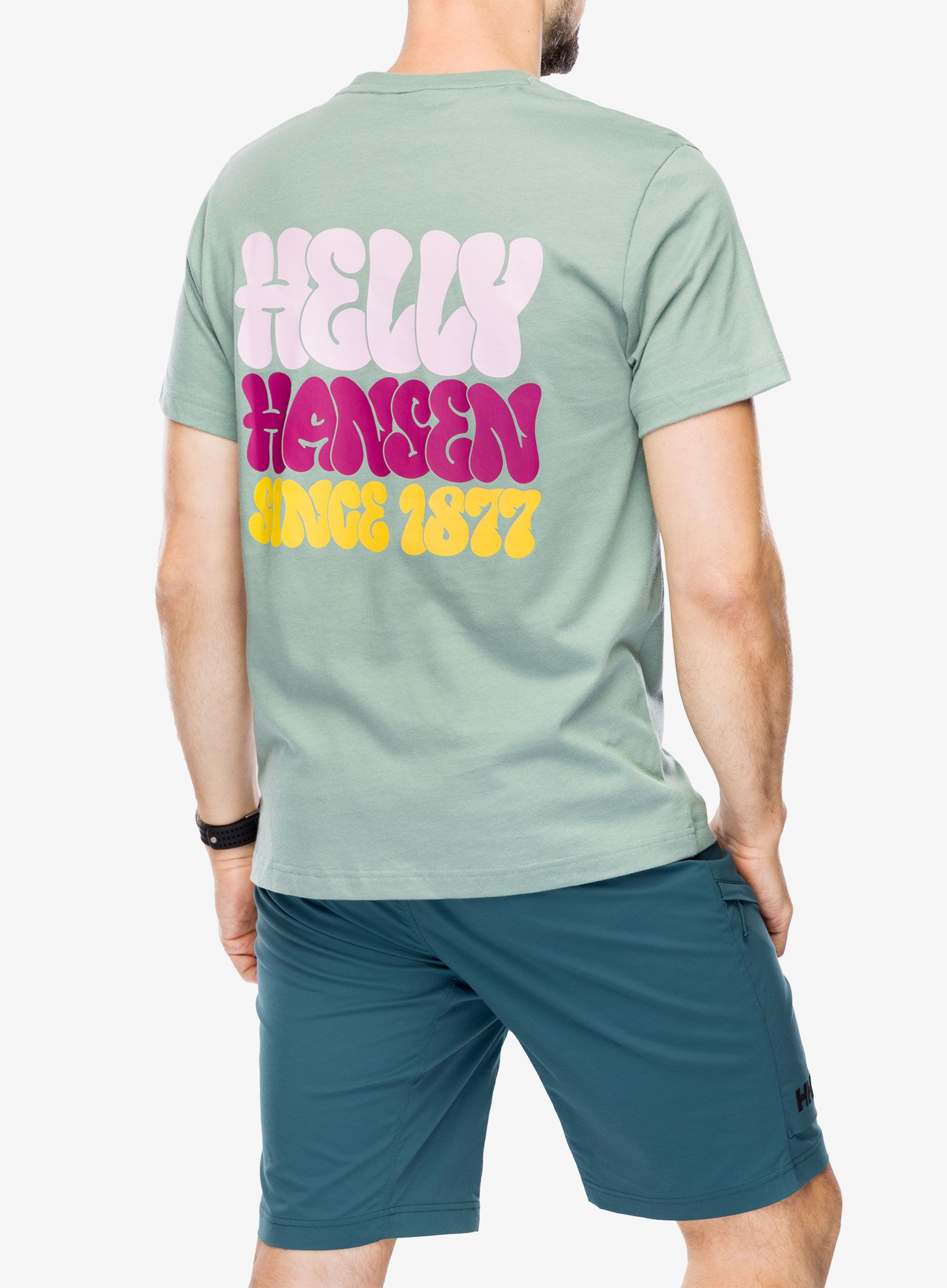 Majica s potiskom Helly Hansen Core Graphic T-Shirt - cactus
