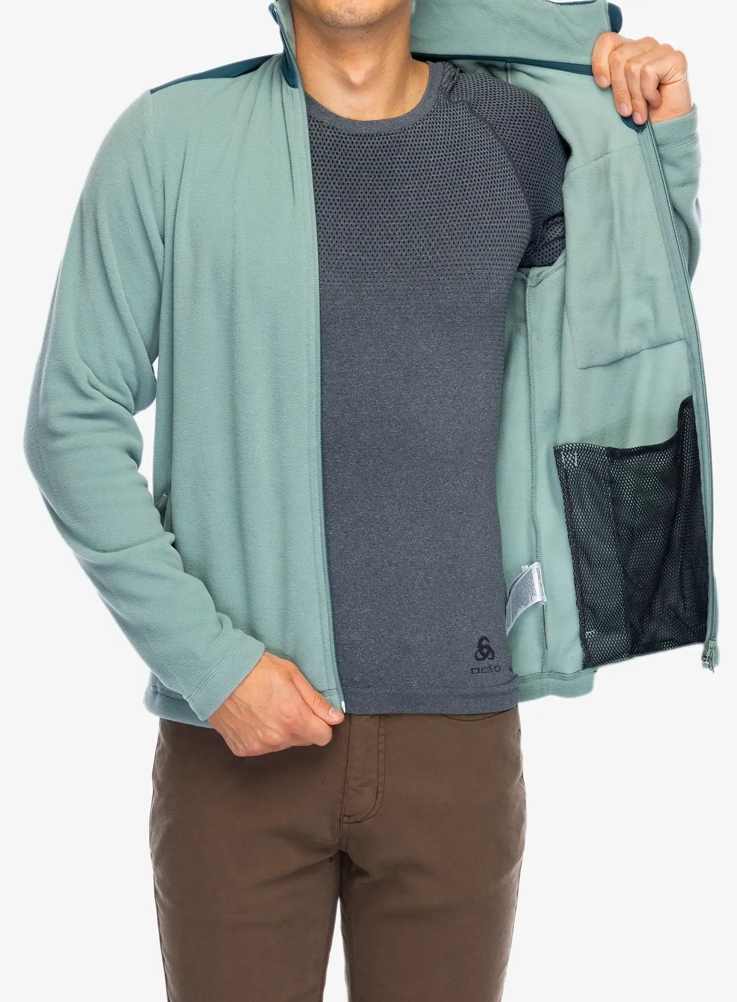 Jopica z zadrgo Helly Hansen Daybreaker Block Jacket - cactus