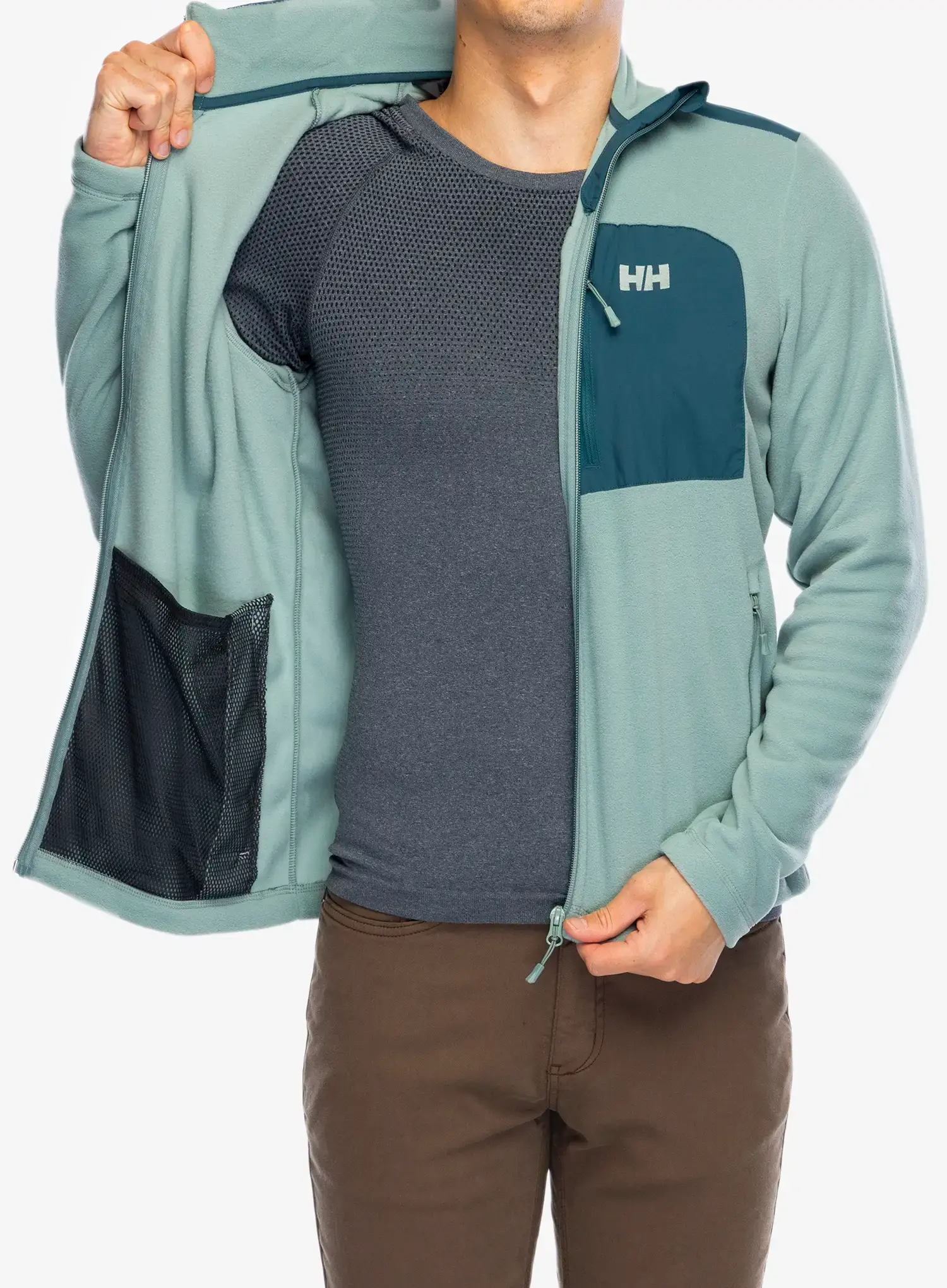 Jopica z zadrgo Helly Hansen Daybreaker Block Jacket - cactus
