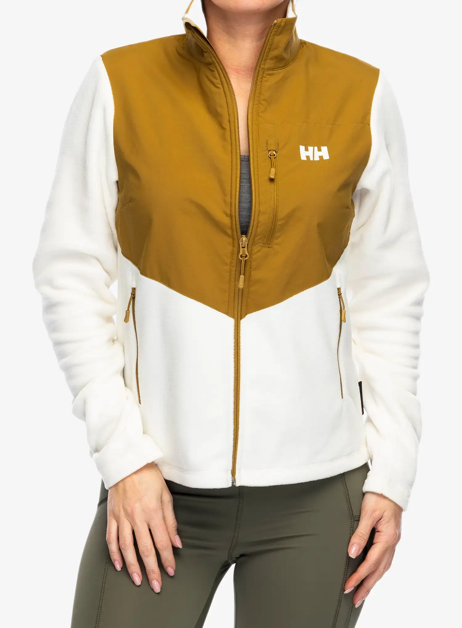 Ženska jopica z zadrgo Helly Hansen Daybreaker Block Jacket - snow