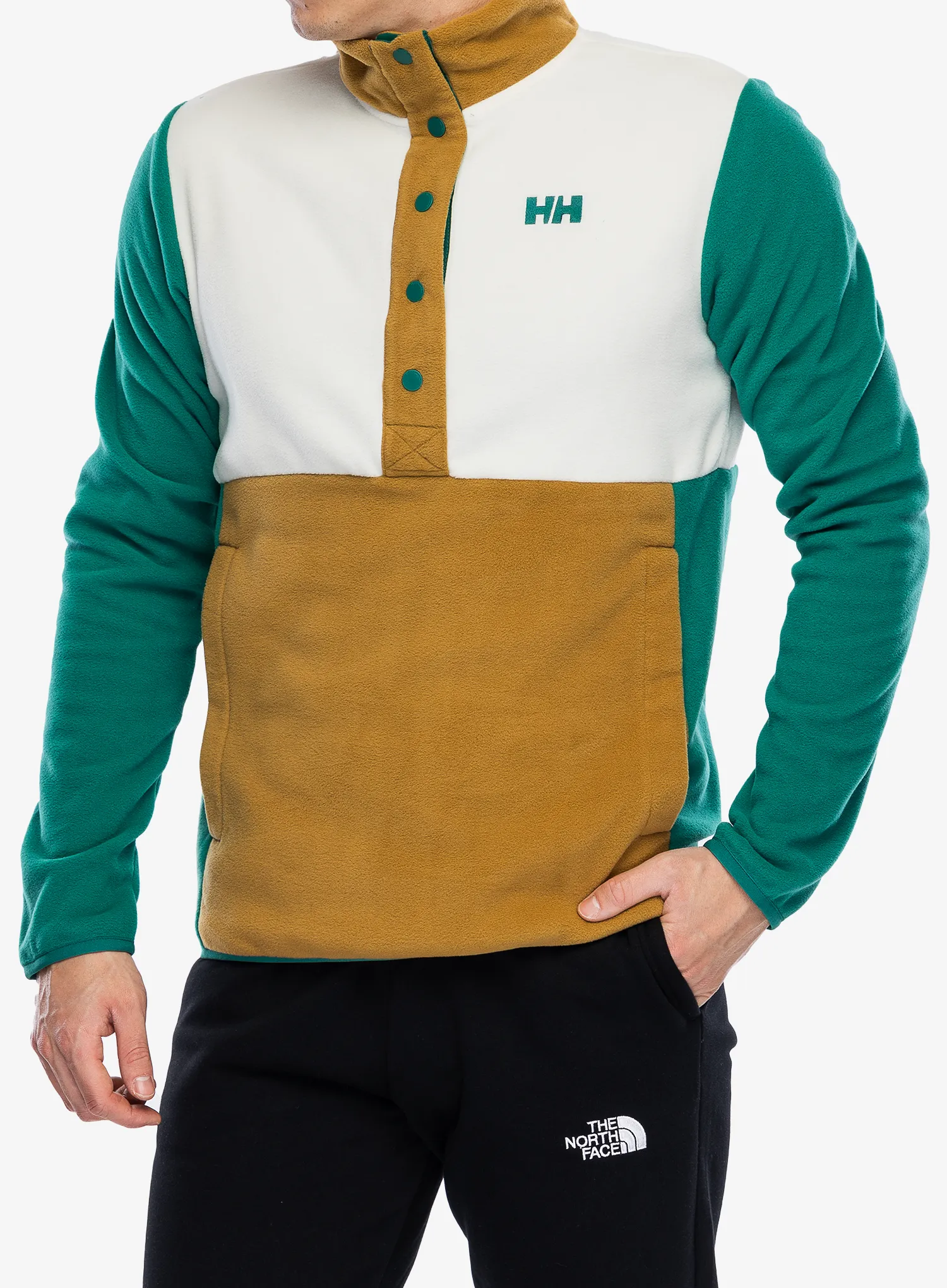 Flis Helly Hansen Daybreaker Snap Pullover - emerald