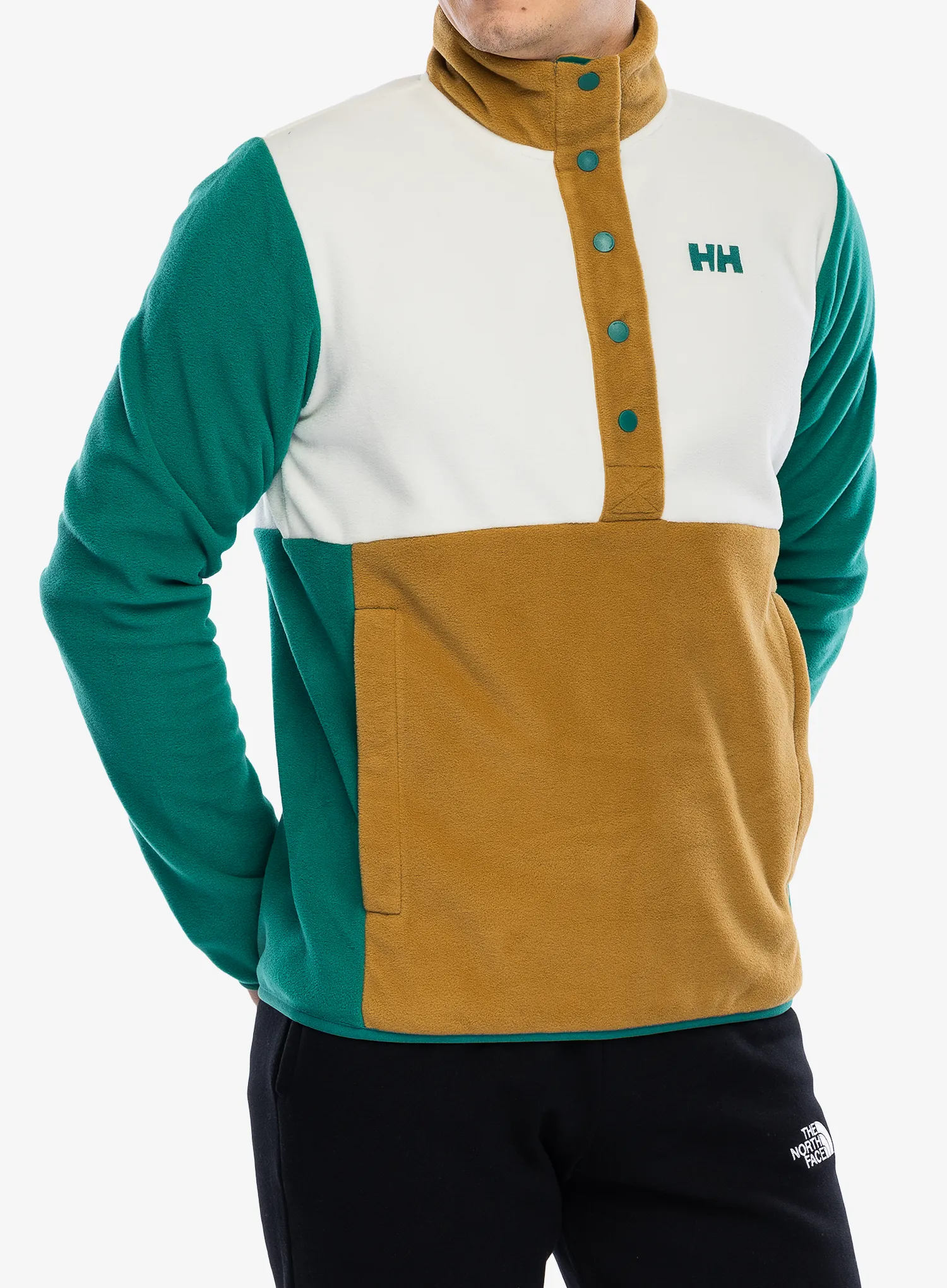 Flis Helly Hansen Daybreaker Snap Pullover - emerald