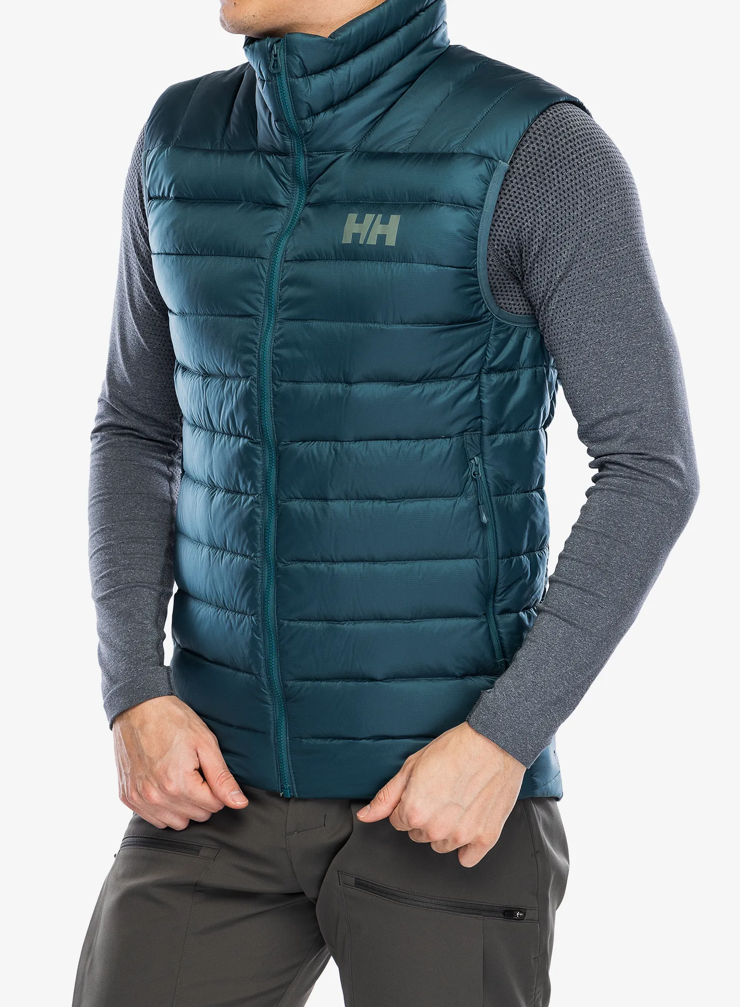 Puhasti brezrokavnik Helly Hansen Verglas Down Vest 2.0 - dark creek