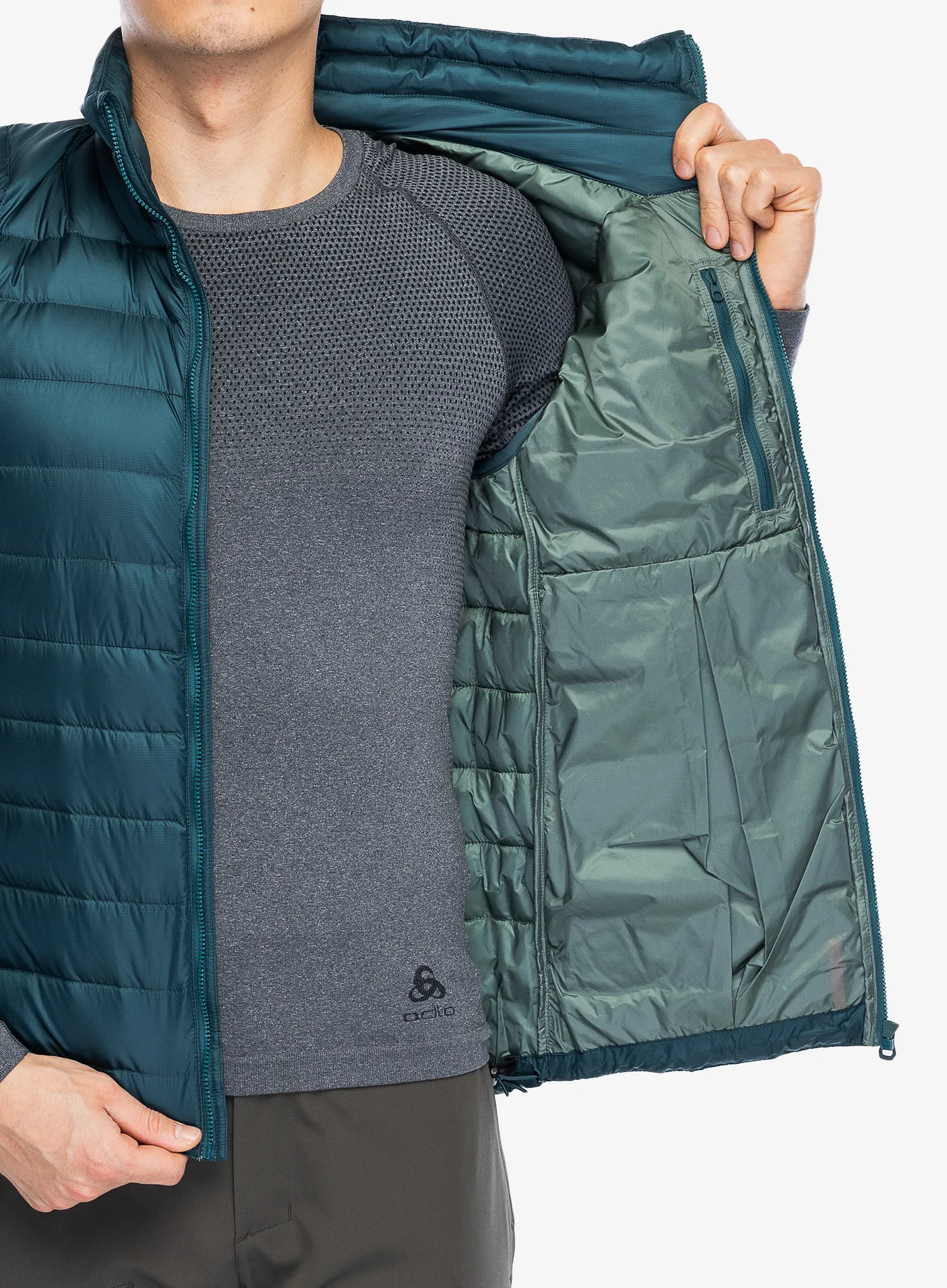 Puhasti brezrokavnik Helly Hansen Verglas Down Vest 2.0 - dark creek