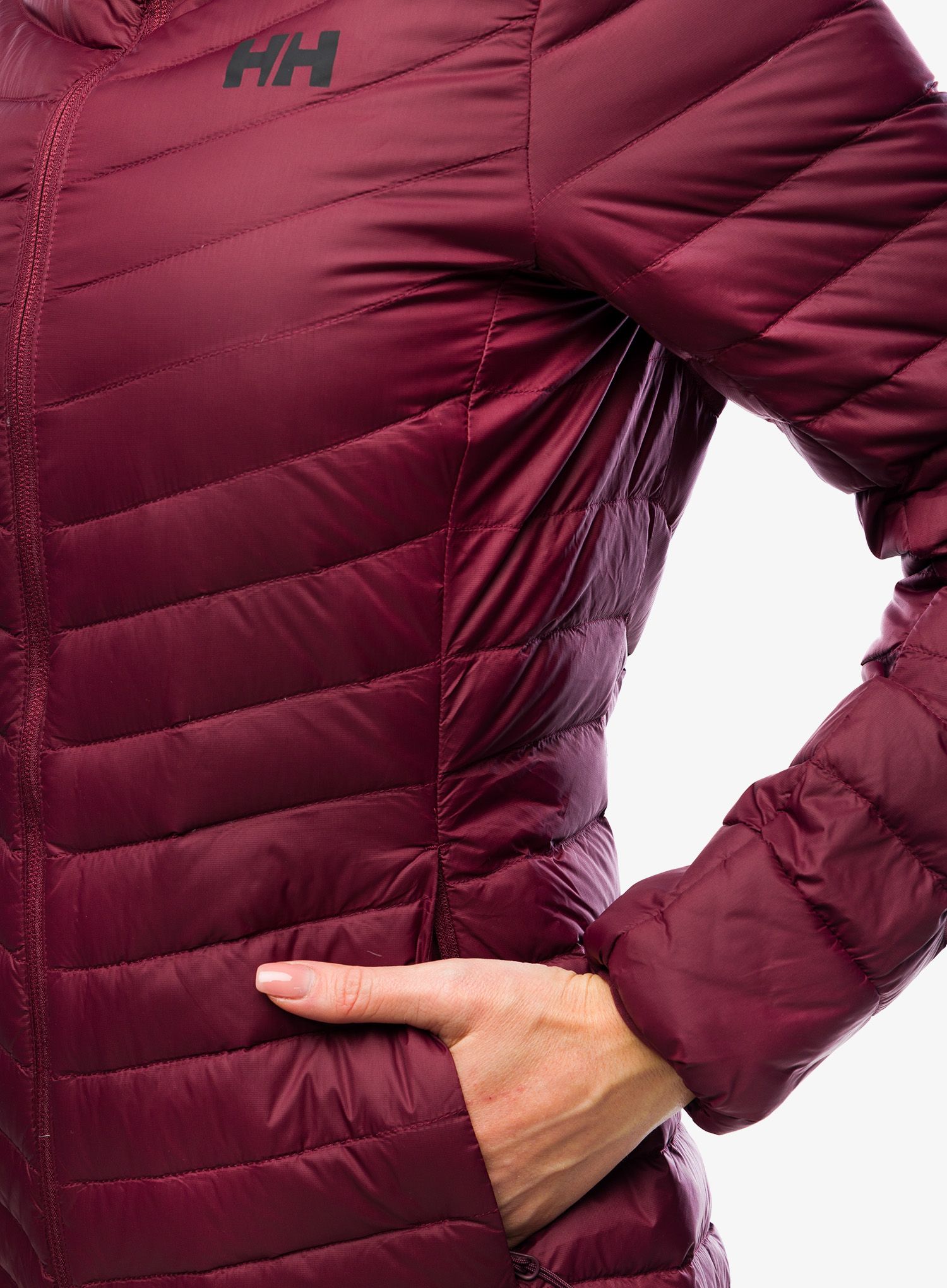 Puhast plašč Helly Hansen Verglas Long Down Insulator Jacket - hickory/coral almond