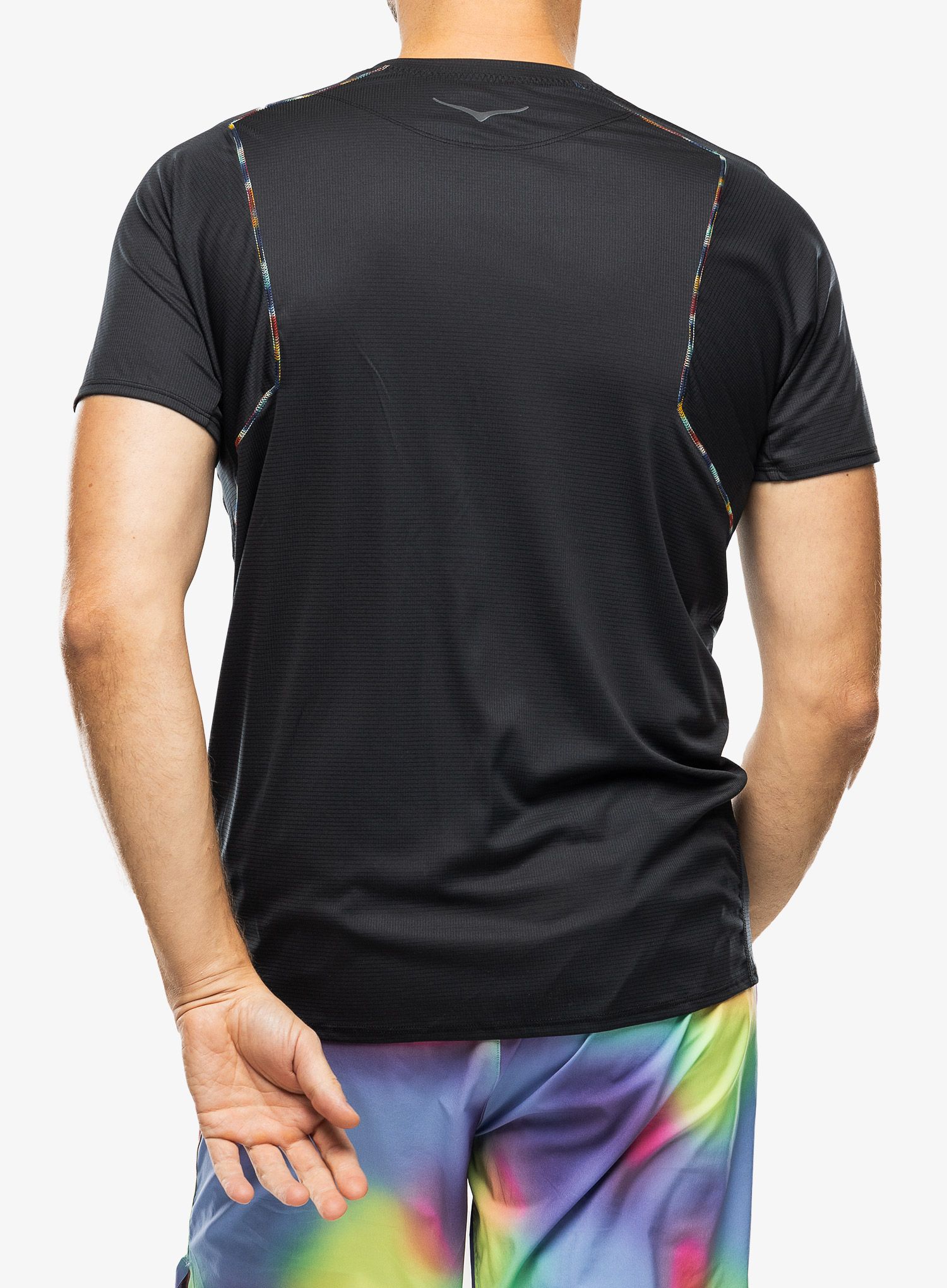 Majica za tek Hoka Glide Short Sleeve - black/multi
