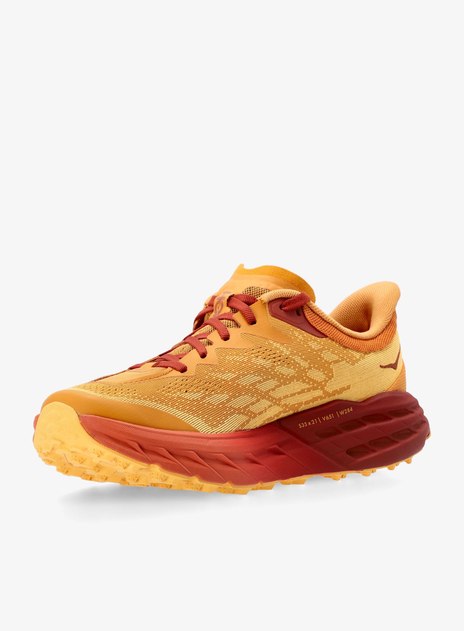 Moški tekaški čevlji Hoka Speedgoat 5 - amber haze/sherbet