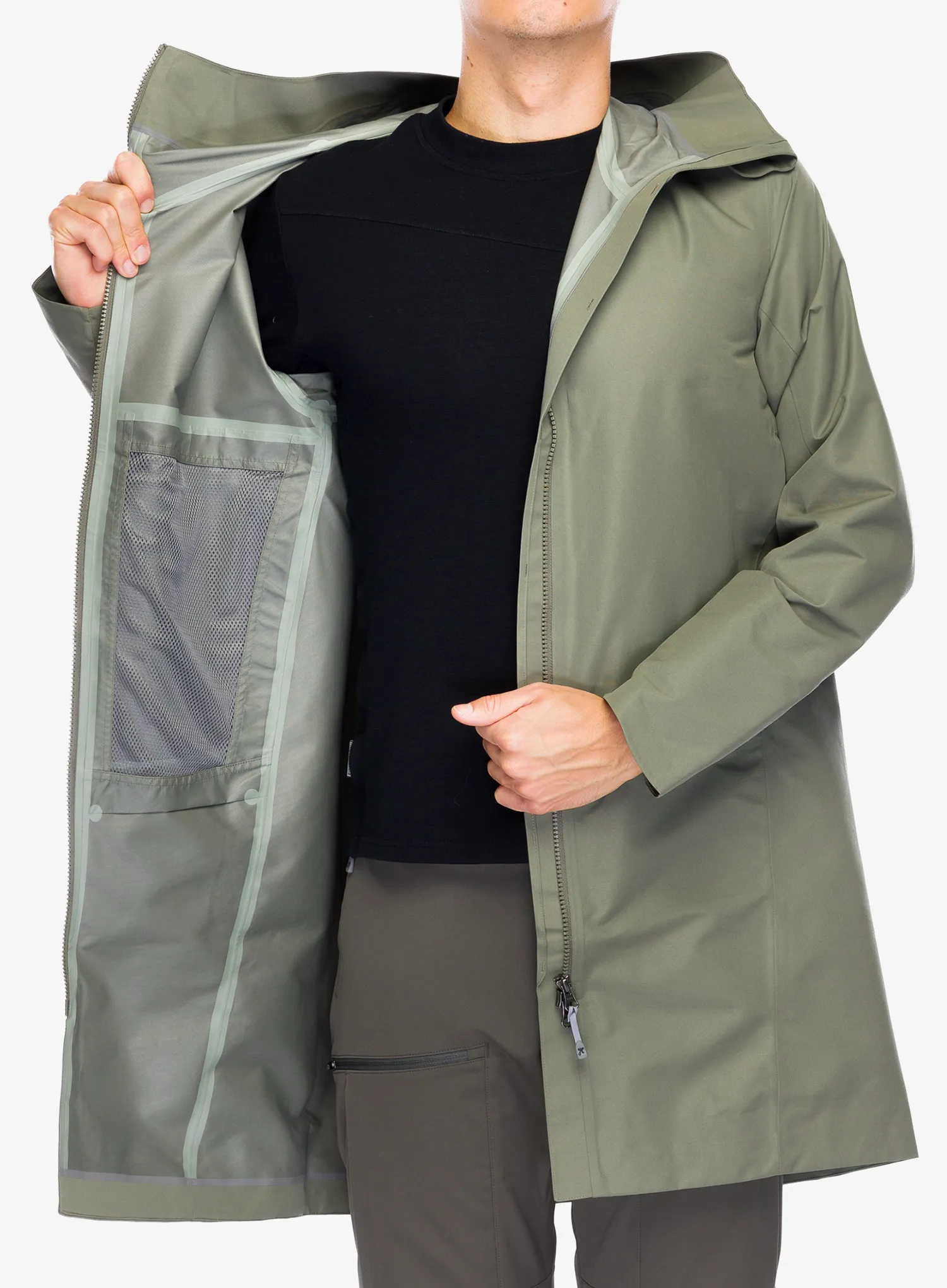 Nepremočljiva jakna Houdini One Parka - sage green
