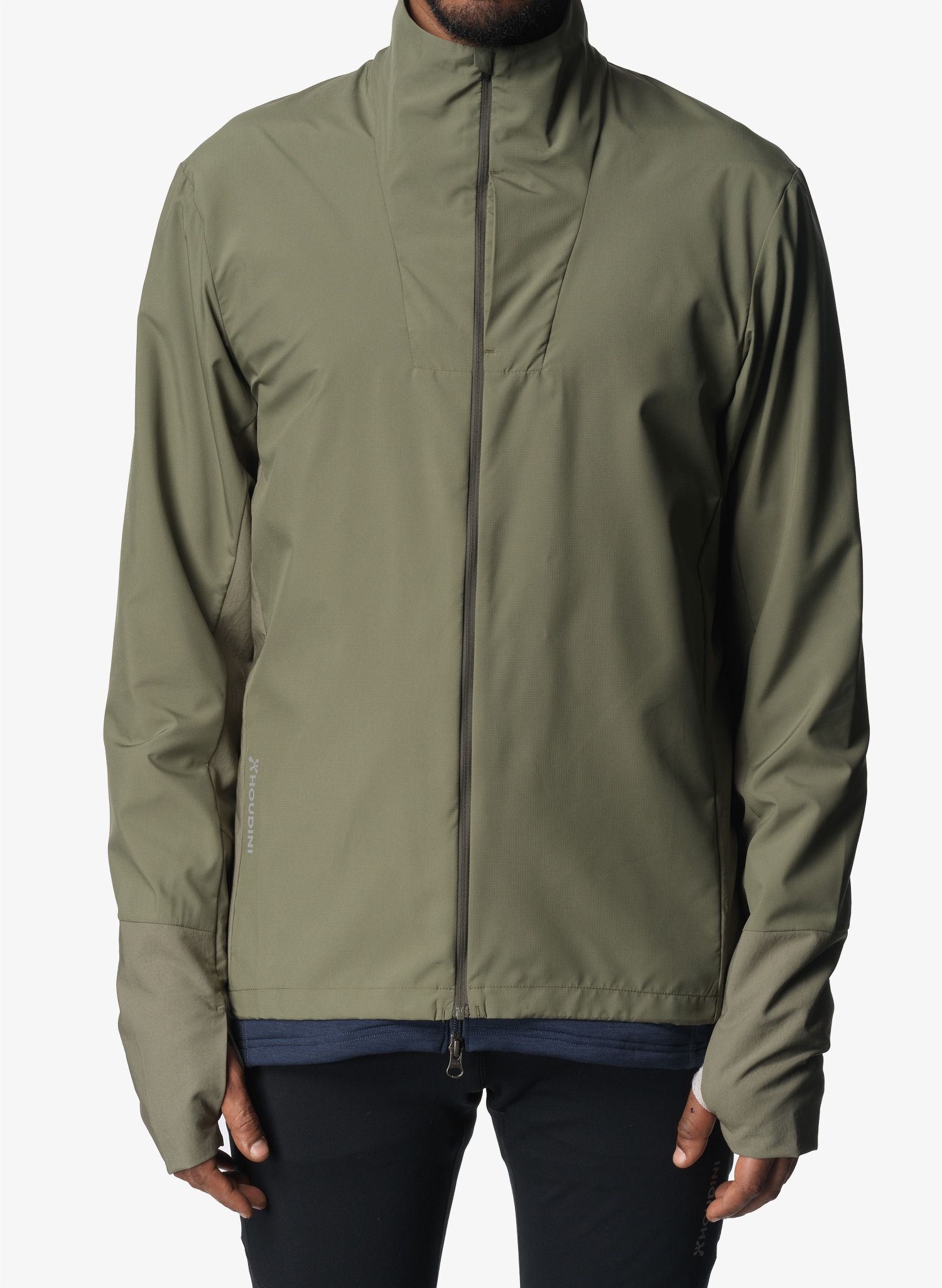 Jakna za tek Houdini Pace Wind Jacket - sage green
