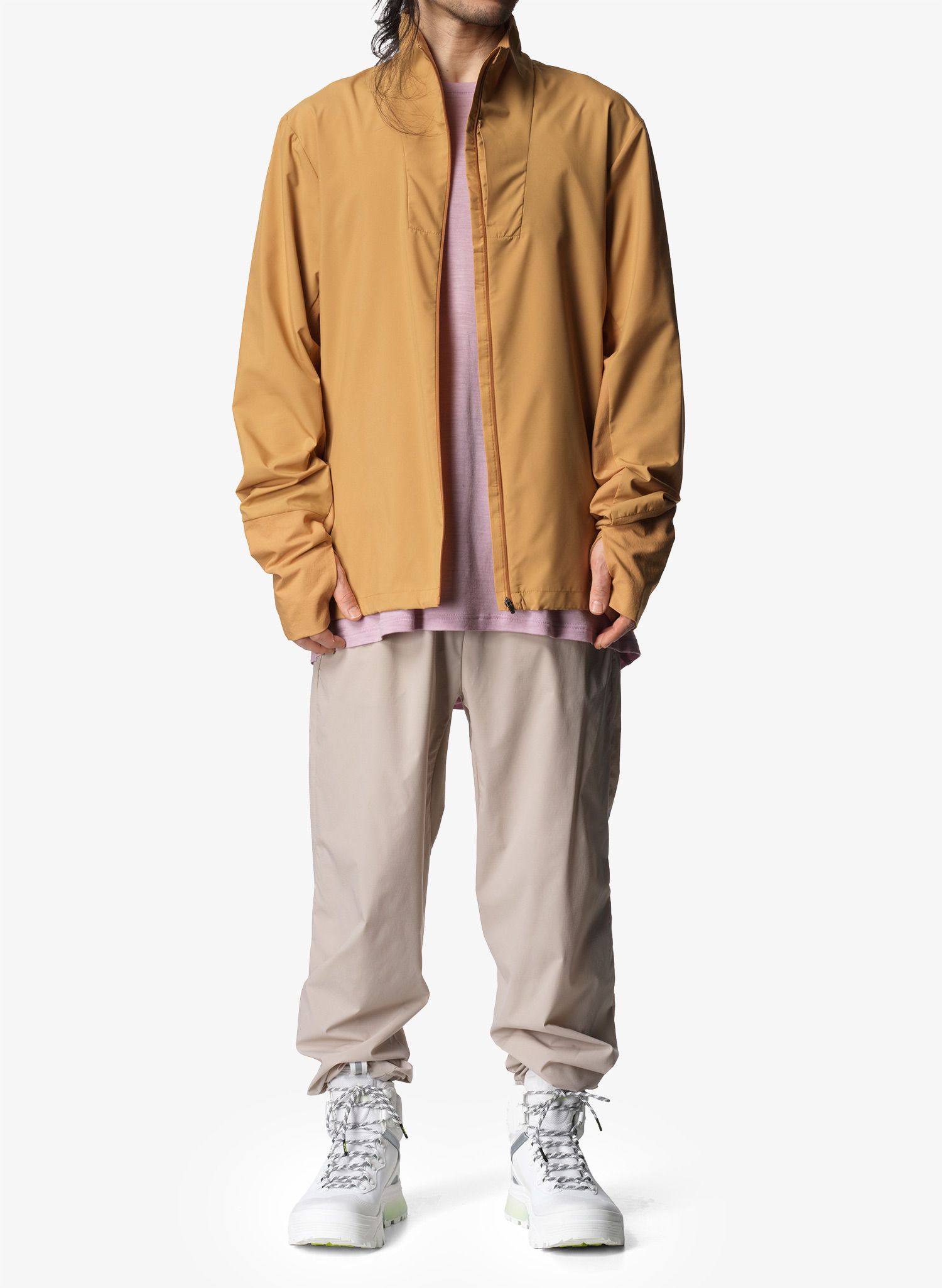 Jakna za tek Houdini Pace Wind Jacket - sand dune