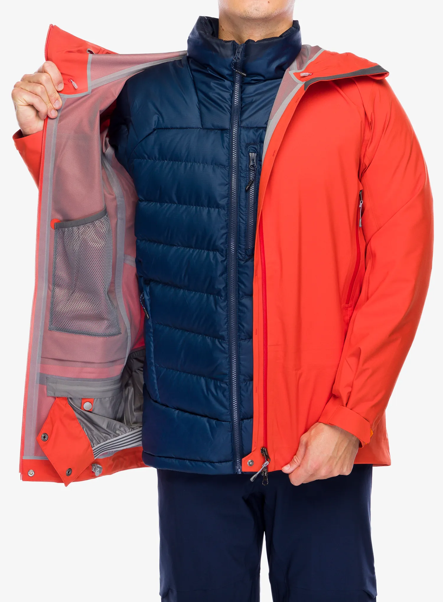 Nepremočljiva jakna Houdini Ride Jacket - en route red