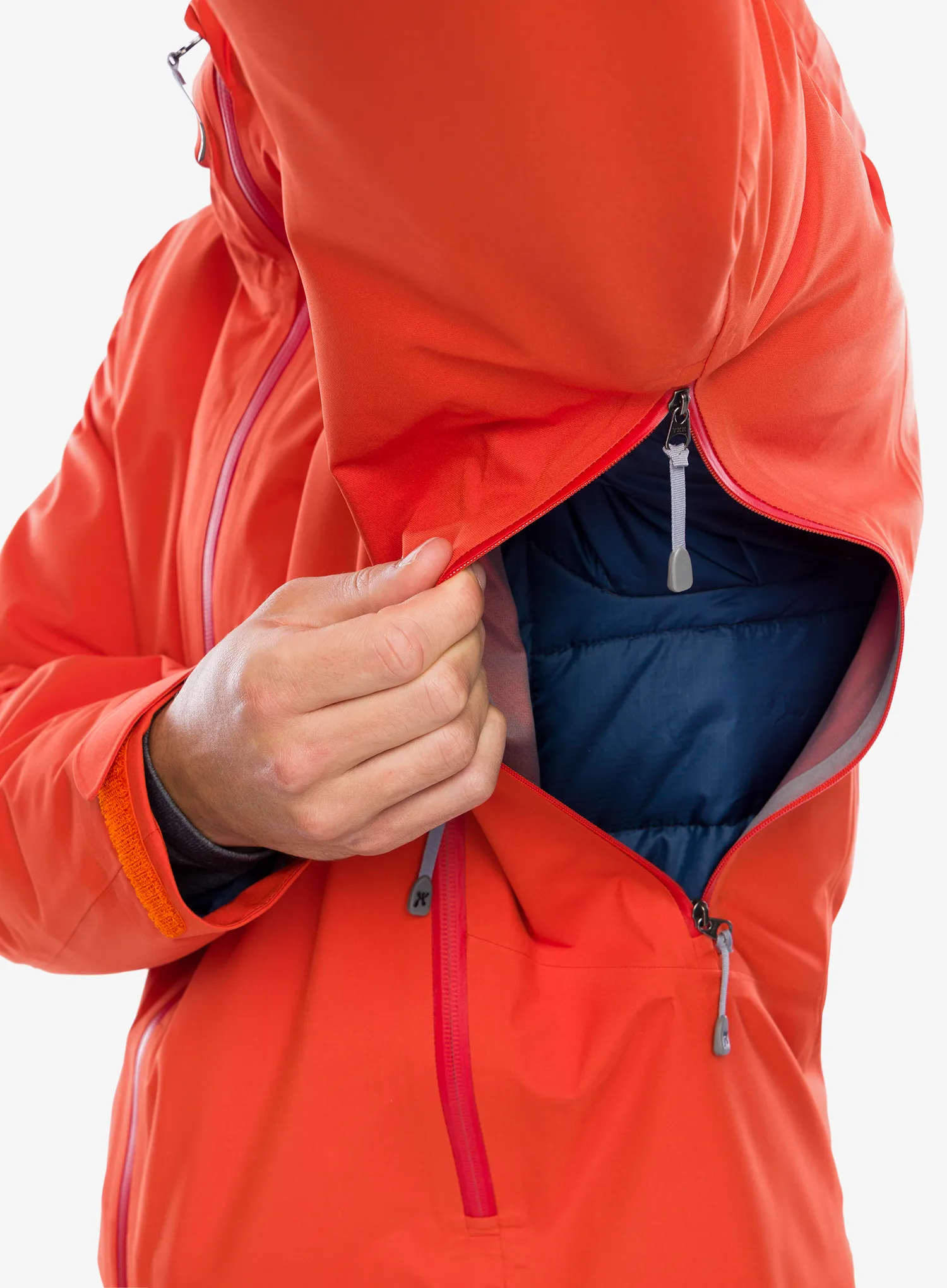 Nepremočljiva jakna Houdini Ride Jacket - en route red