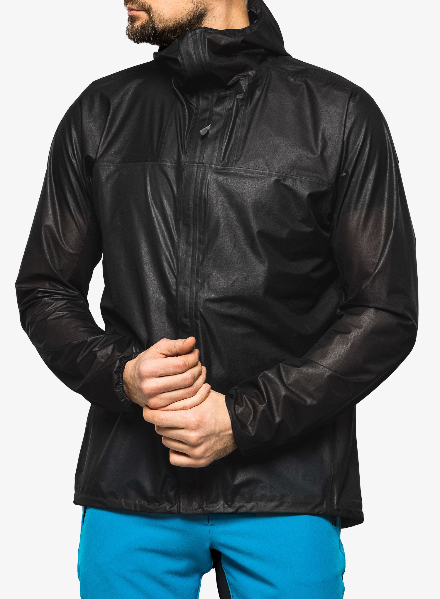 Moška dežna jakna Houdini The Orange Jacket  - true black
