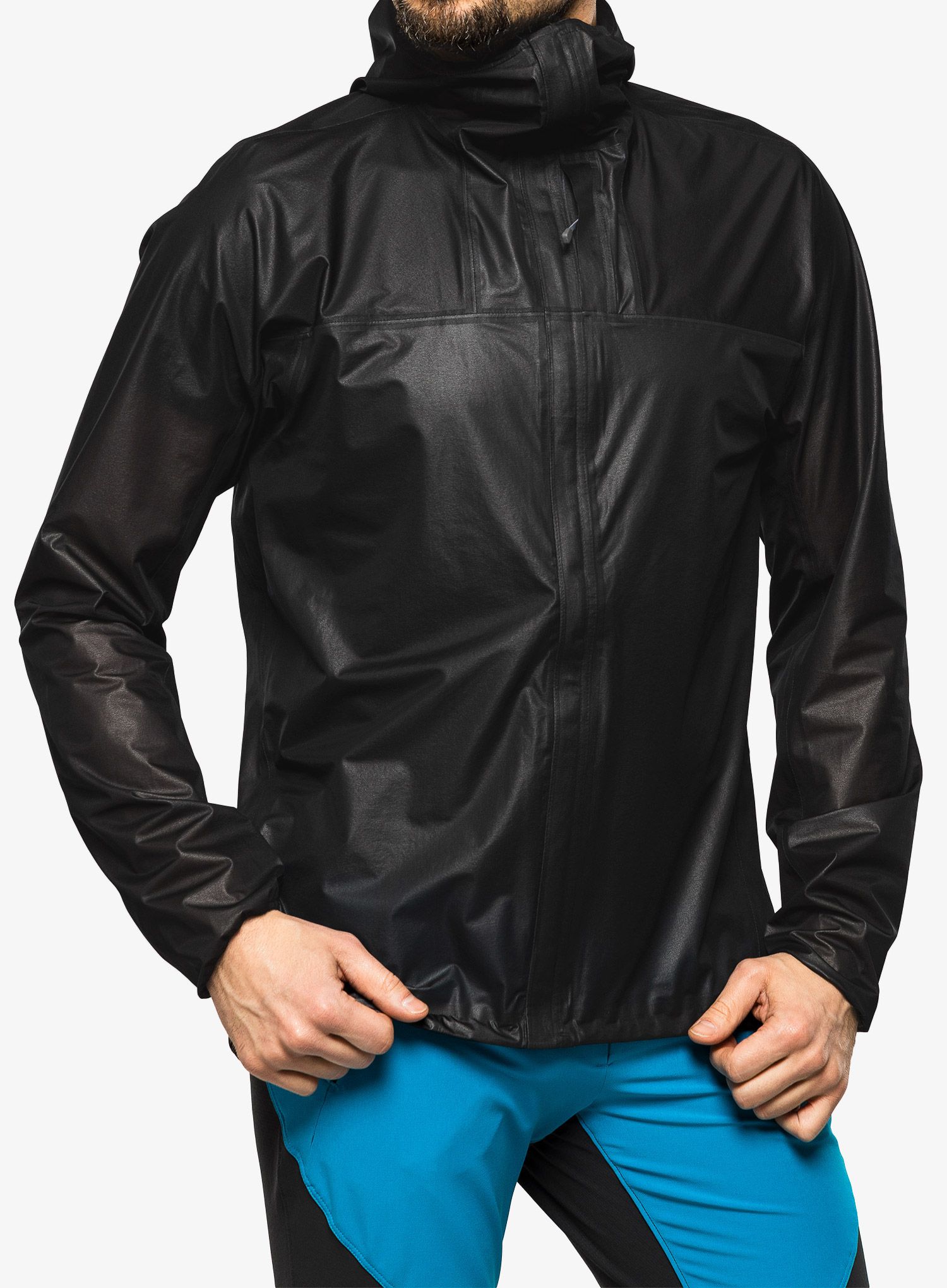 Moška dežna jakna Houdini The Orange Jacket  - true black