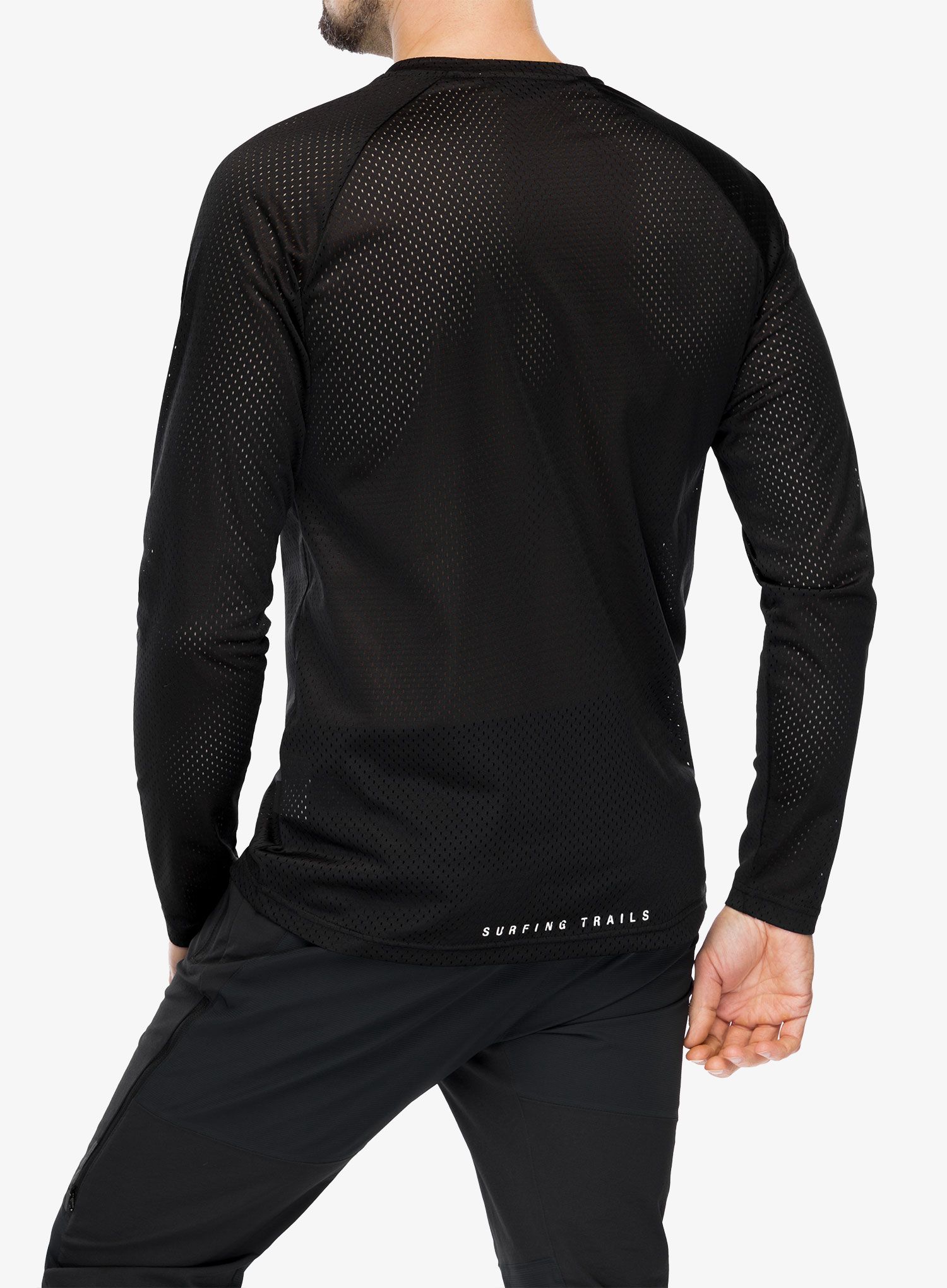 Kolesarska jopa ION Logo LS Jersey - black