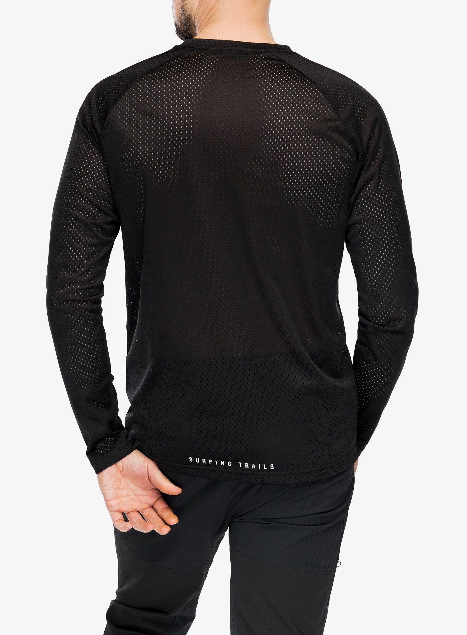 Kolesarska jopa ION Logo LS Jersey - black