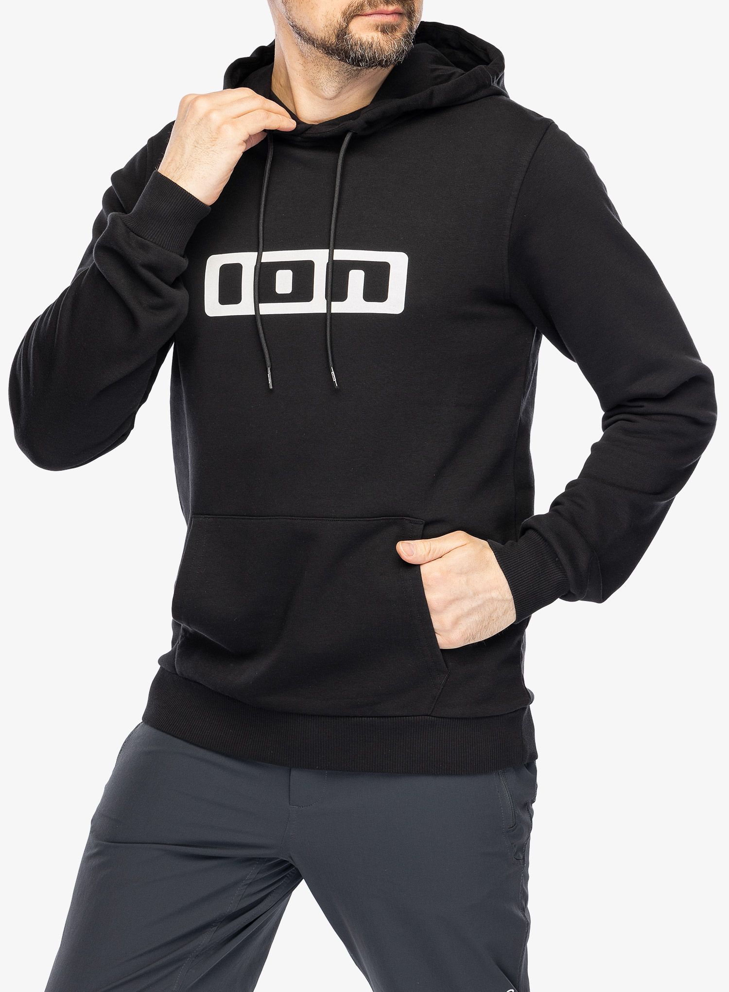 Jopica s kapuco ION Logo - black