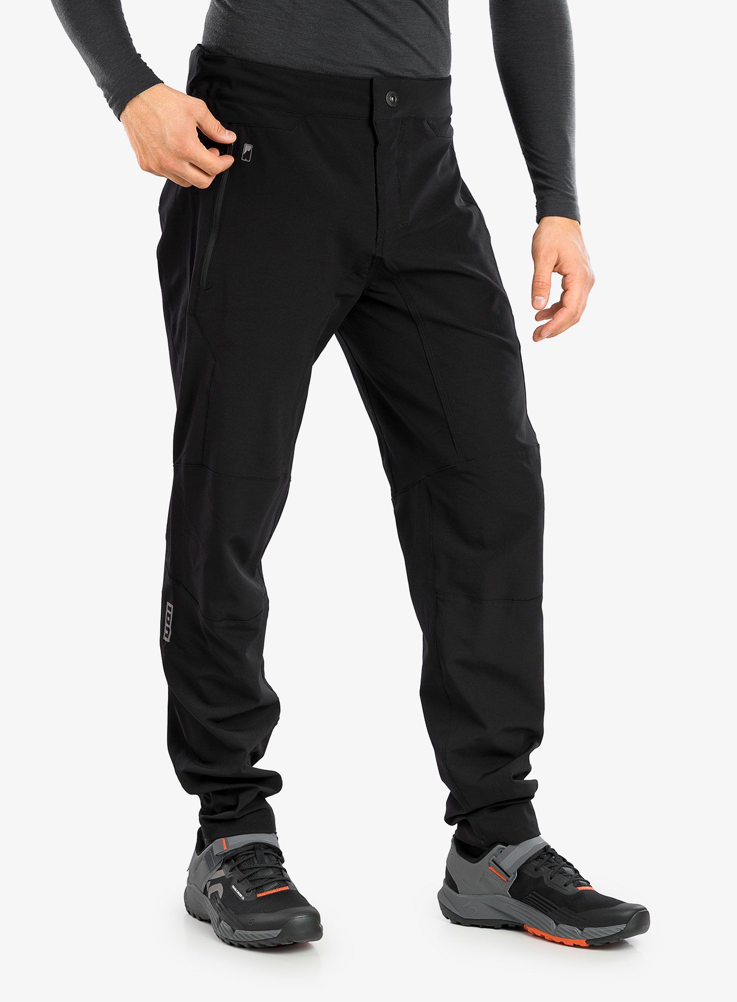 Dolge kolesarske hlače ION Scrub Pants - black